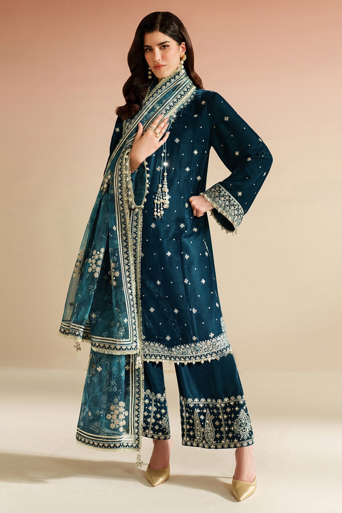 Jazmin - Embroidered Velvet Formal VVF D-2