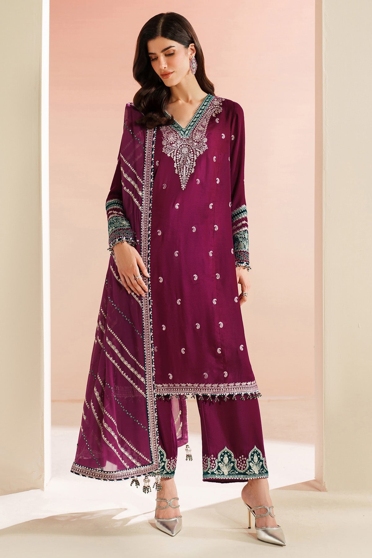 Jazmin - Embroidered Velvet Formal VVF D-6