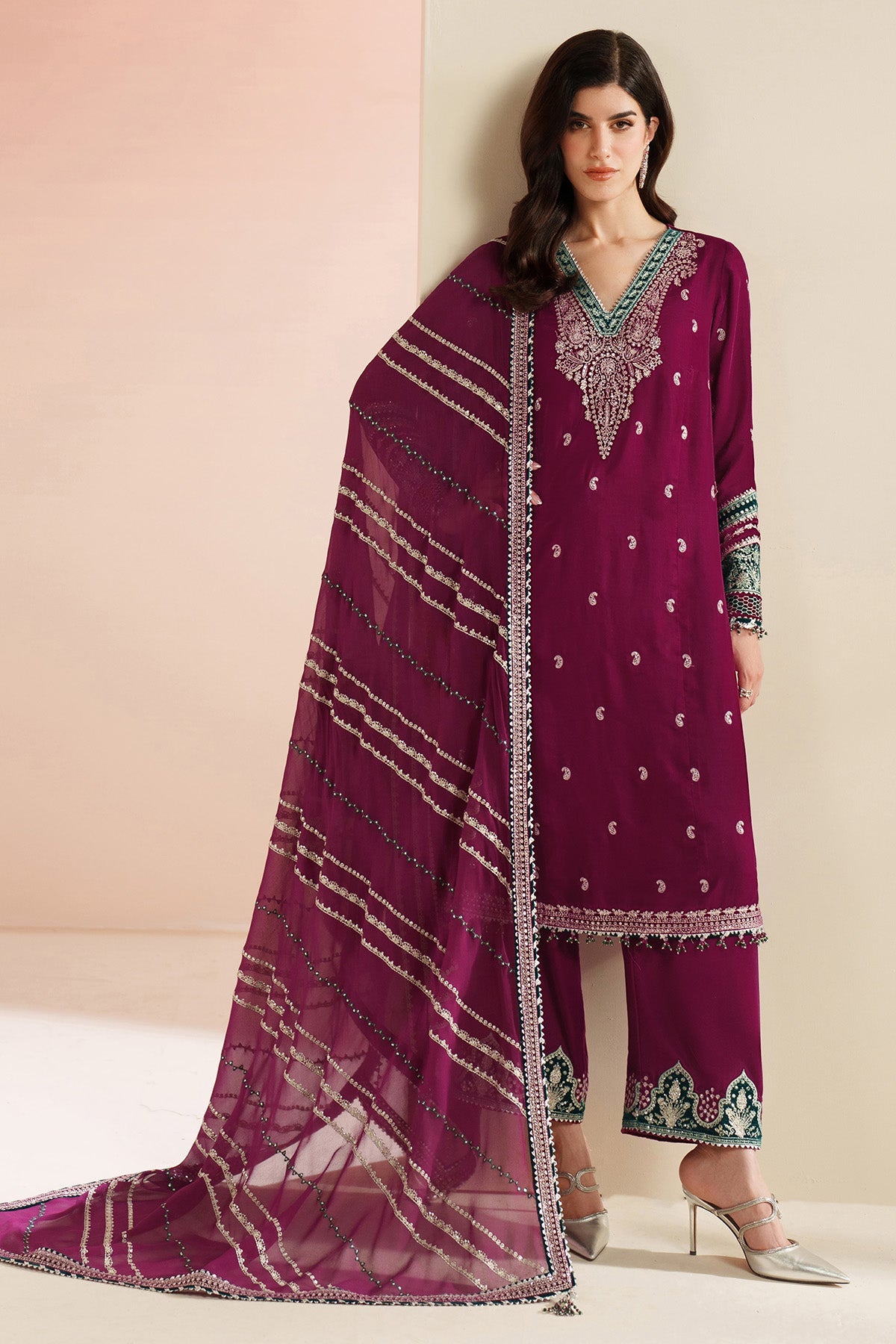 Jazmin - Embroidered Velvet Formal VVF D-6
