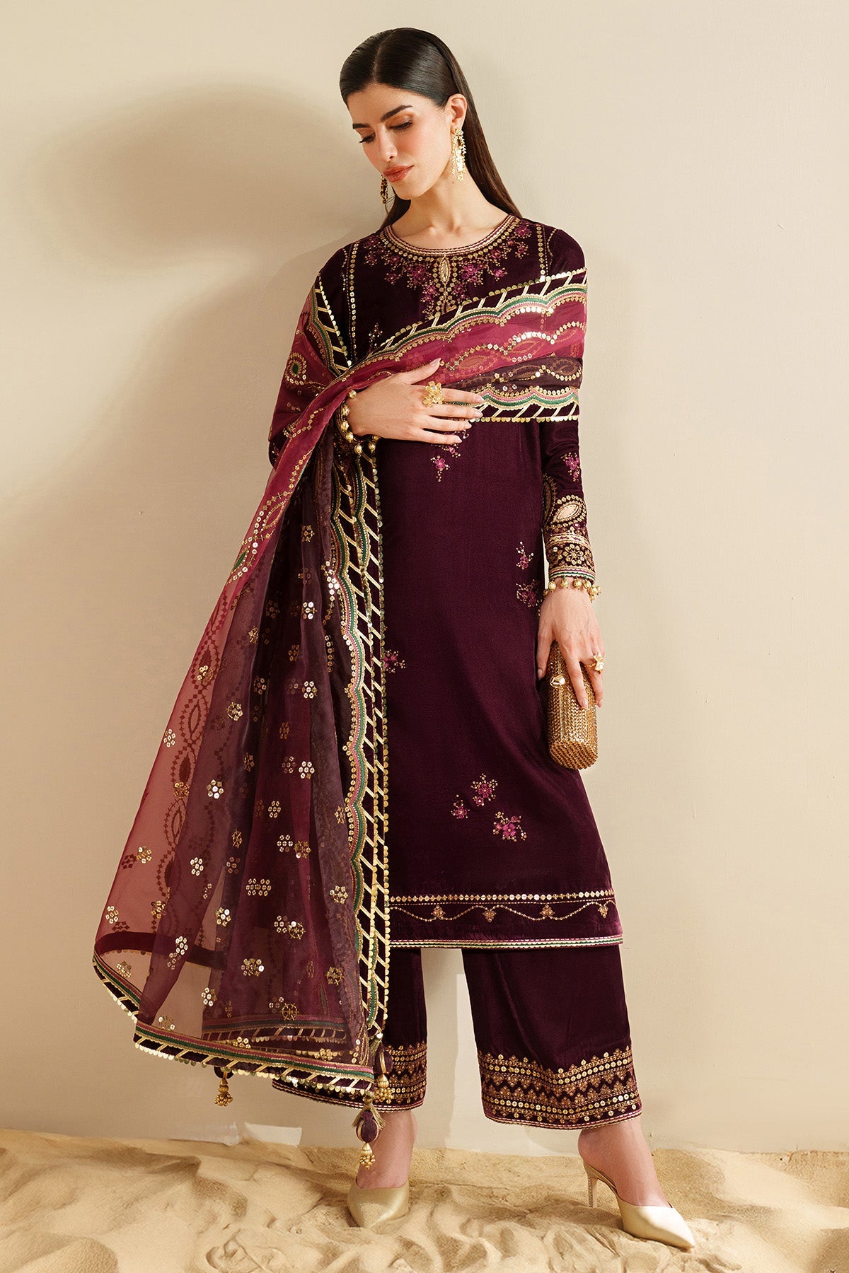 Jazmin - Embroidered Velvet Formal VVF D-4