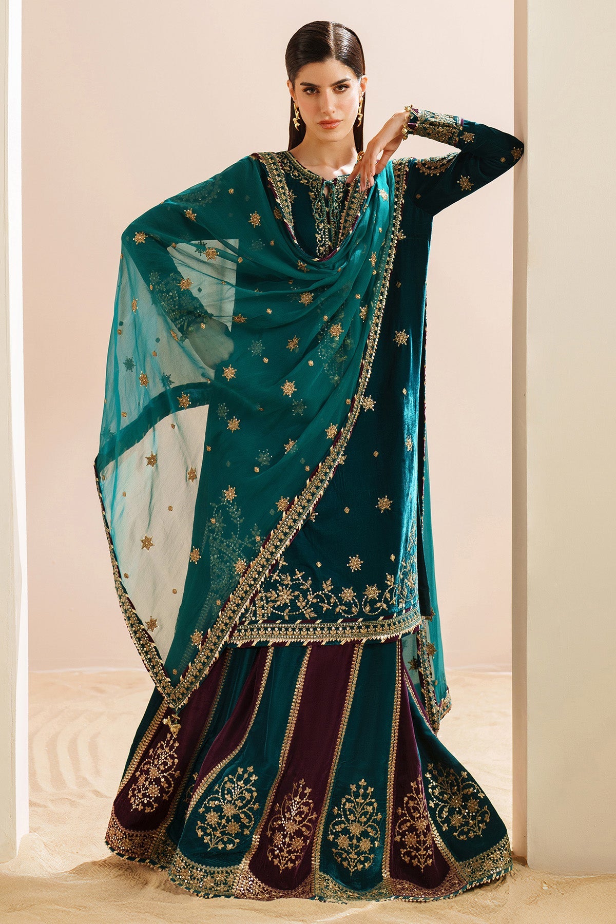 Jazmin - Embroidered Velvet Formal VVF D-8