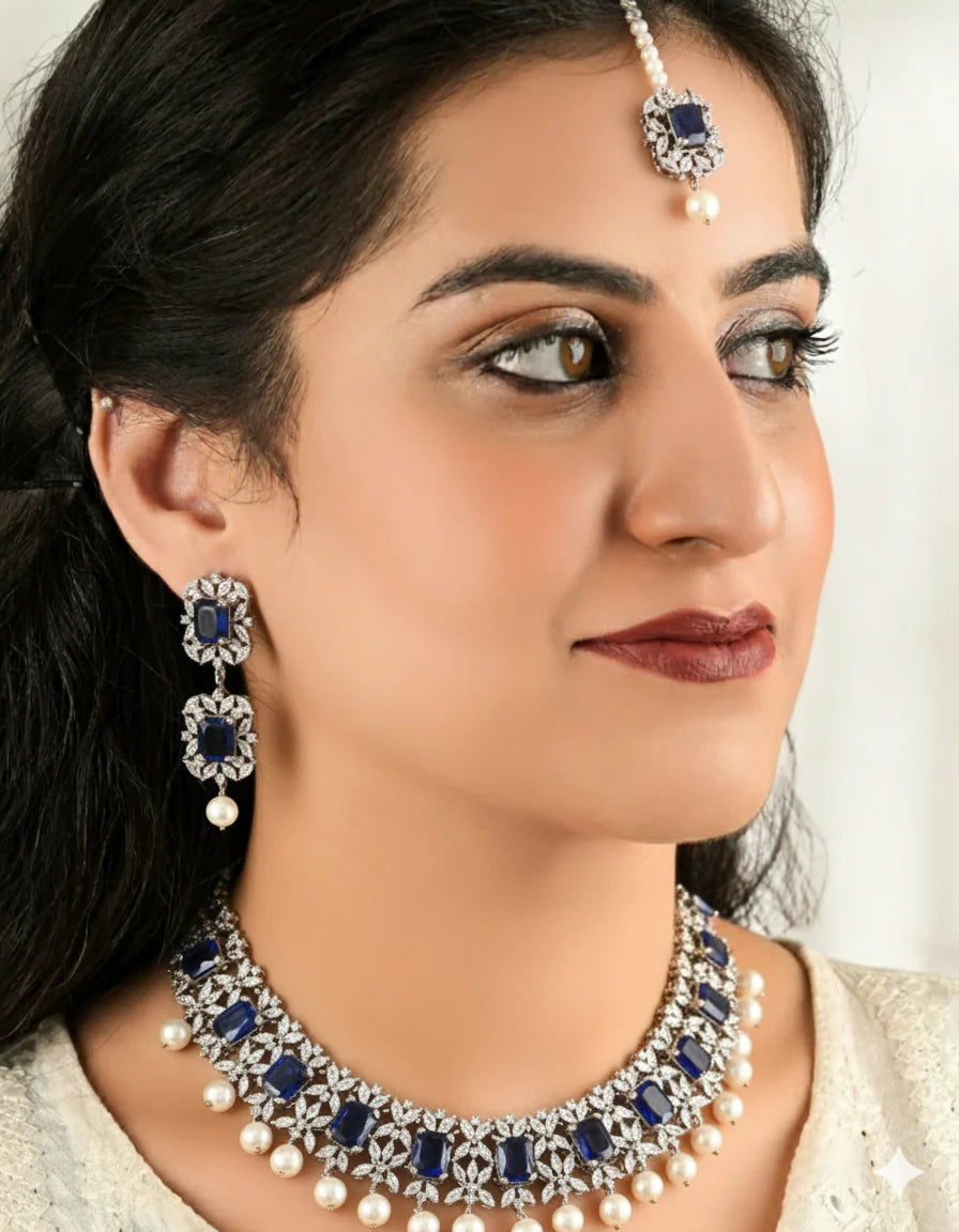 Zevar - Yumna Zaidi Silver Set - 002
