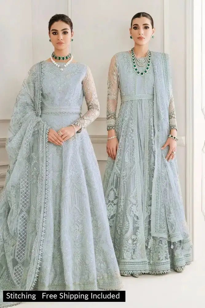 Baroque - 3 Piece Suit - Embroidered Net CH10-05 - SaviiFashion.com