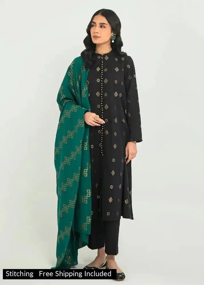 Cross Stitch - 3 Piece Jacquard Collection - Pearl Light - SaviiFashion.com