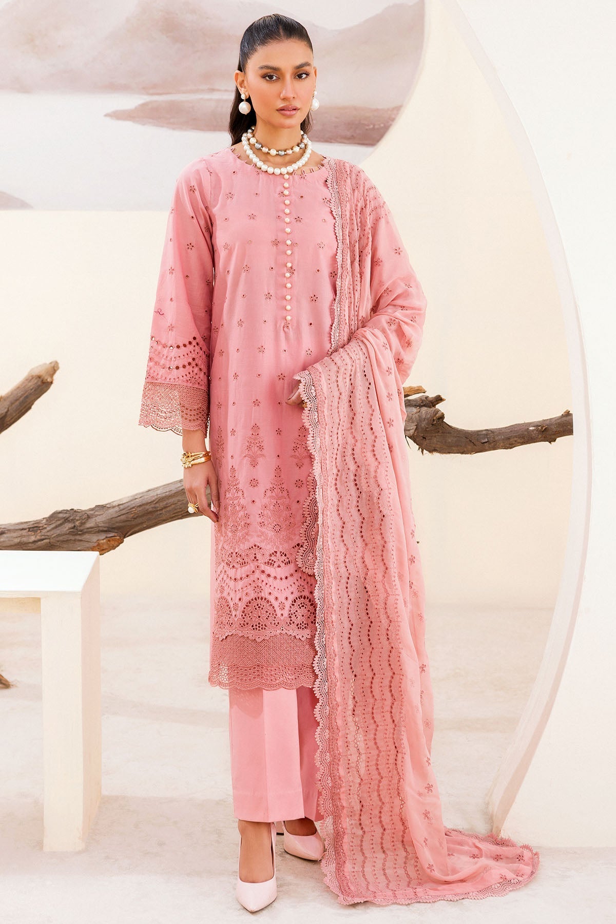 Motifz - 4238 - ORCHID - EMBROIDERED - CAMBRIC - SaviiFashion.com