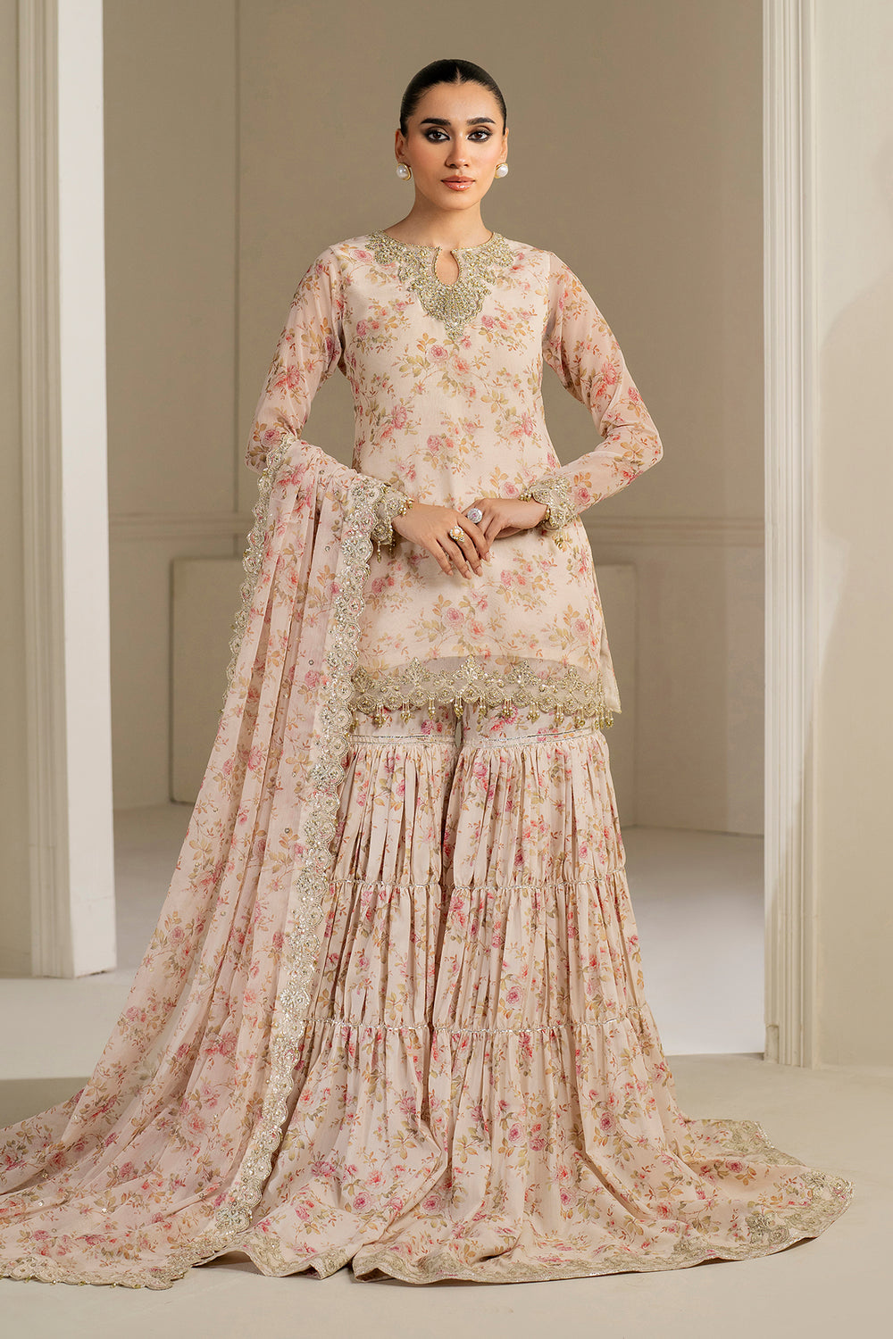 Baroque - EMBROIDERED CHIFFON - UF-4164
