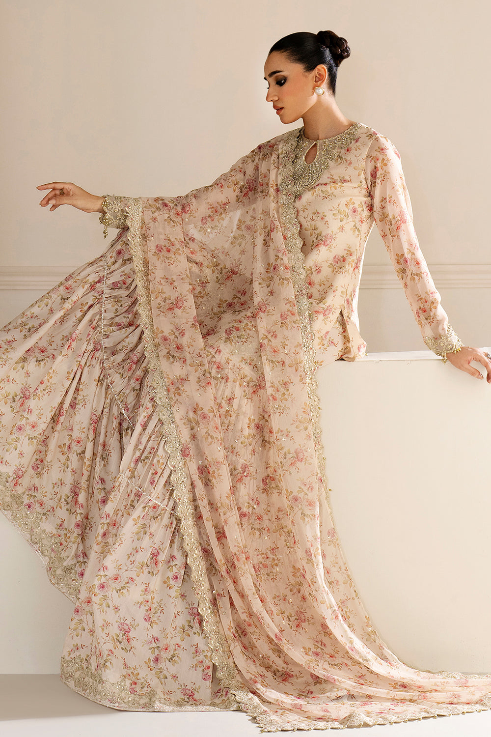 Baroque - EMBROIDERED CHIFFON - UF-4164