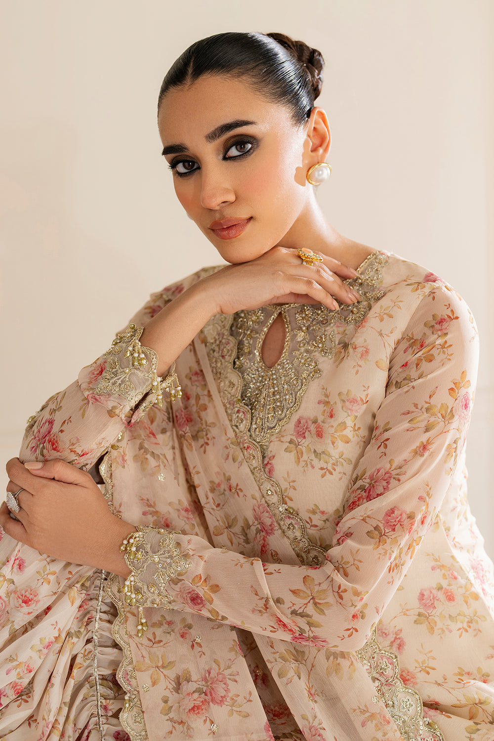 Baroque - EMBROIDERED CHIFFON - UF-4164