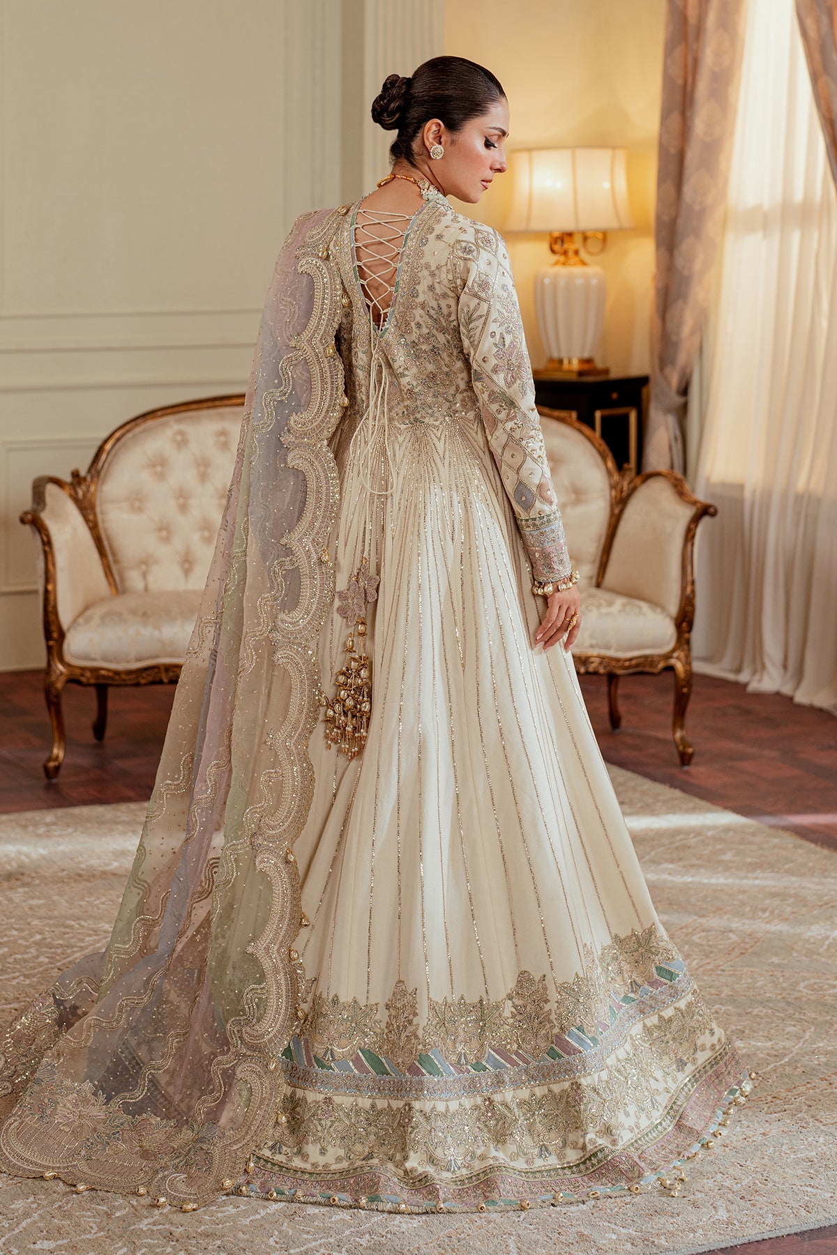 Baroque - 3 Piece Suit - Embroidered Net CH13-06