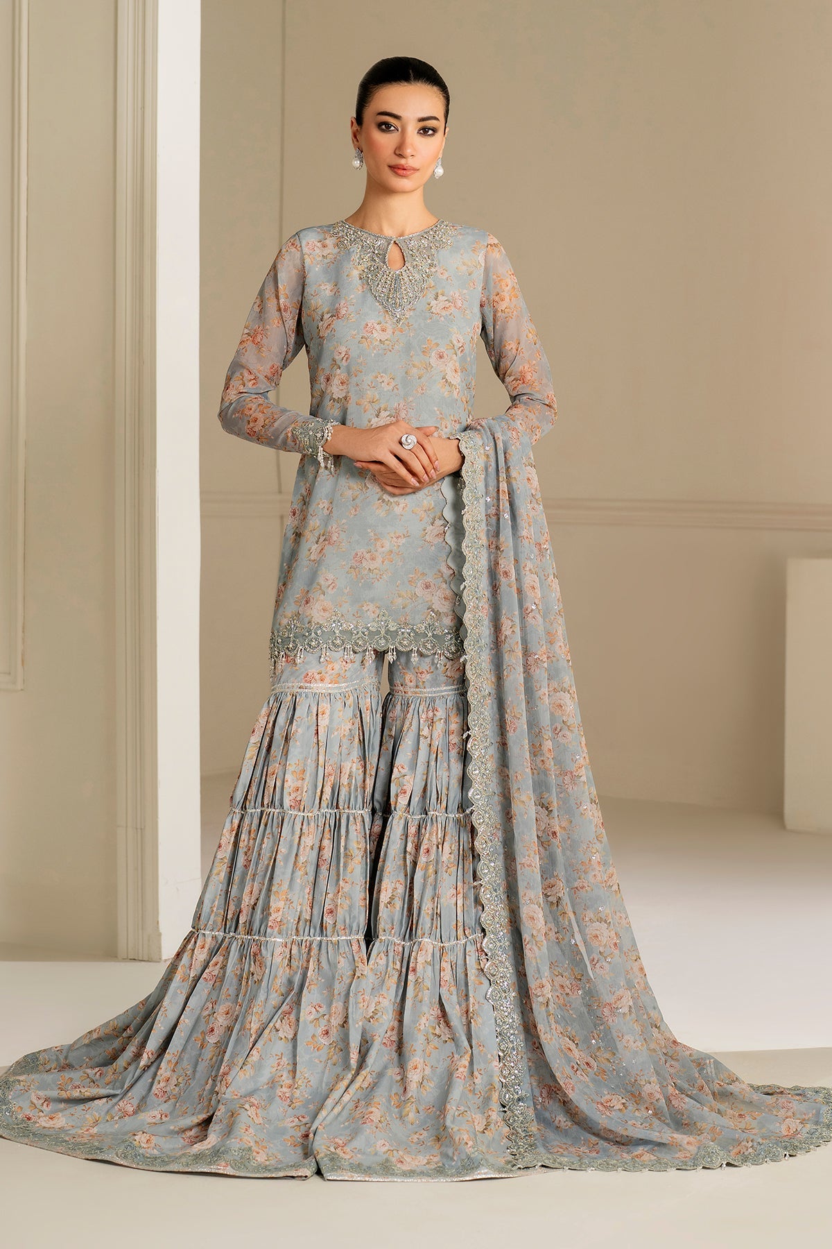 Baroque - Embroidered Chiffon UF- 4165