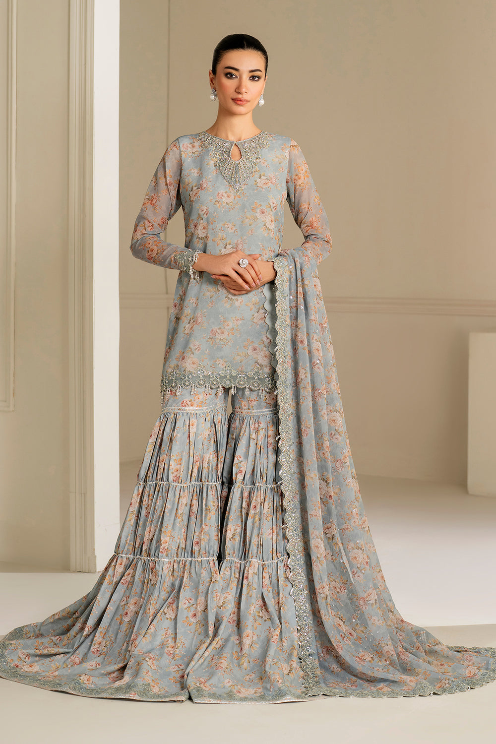Baroque - EMBROIDERED CHIFFON - UF-4165