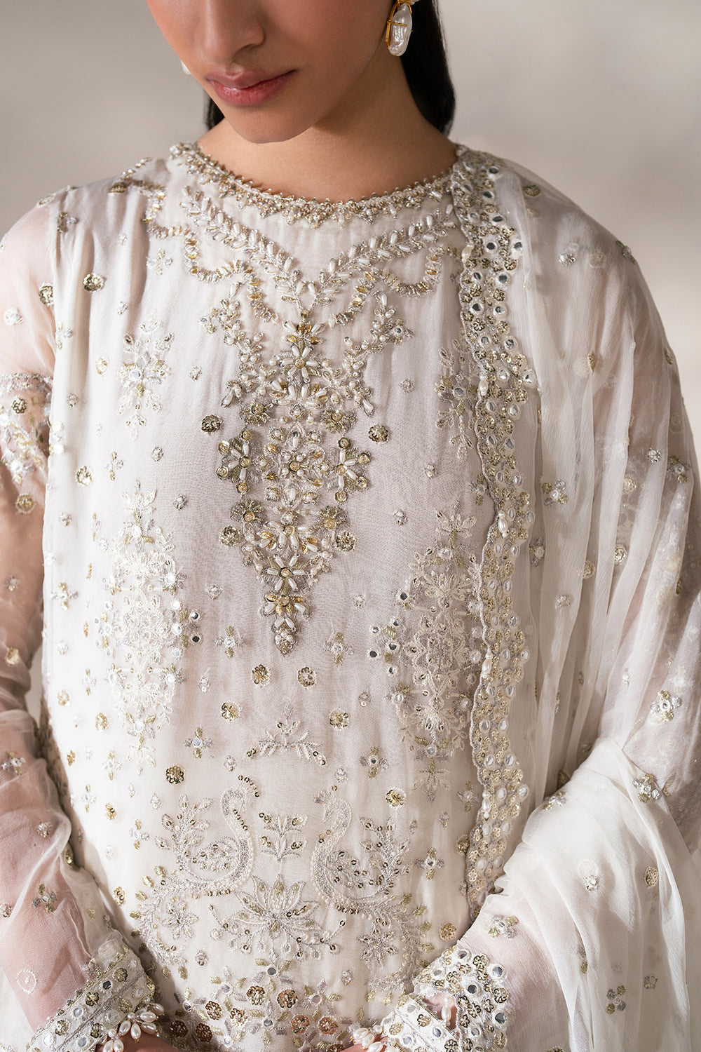 Baroque - EMBROIDERED CHIFFON UF-4140