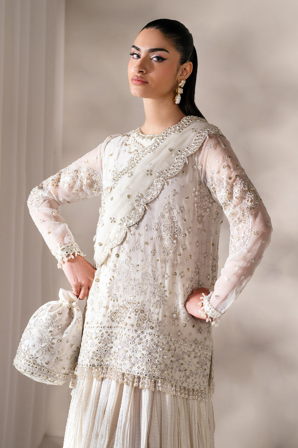 Baroque - EMBROIDERED CHIFFON UF-4140