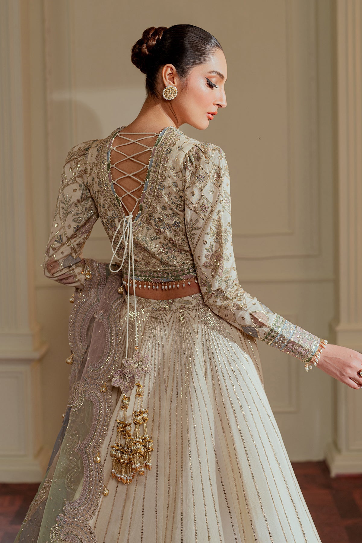 Baroque - 3 Piece Suit - Embroidered Net CH13-06
