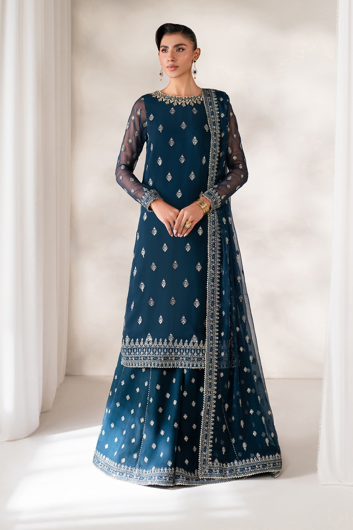 Baroque - Embroidered Chiffon UF - 4142