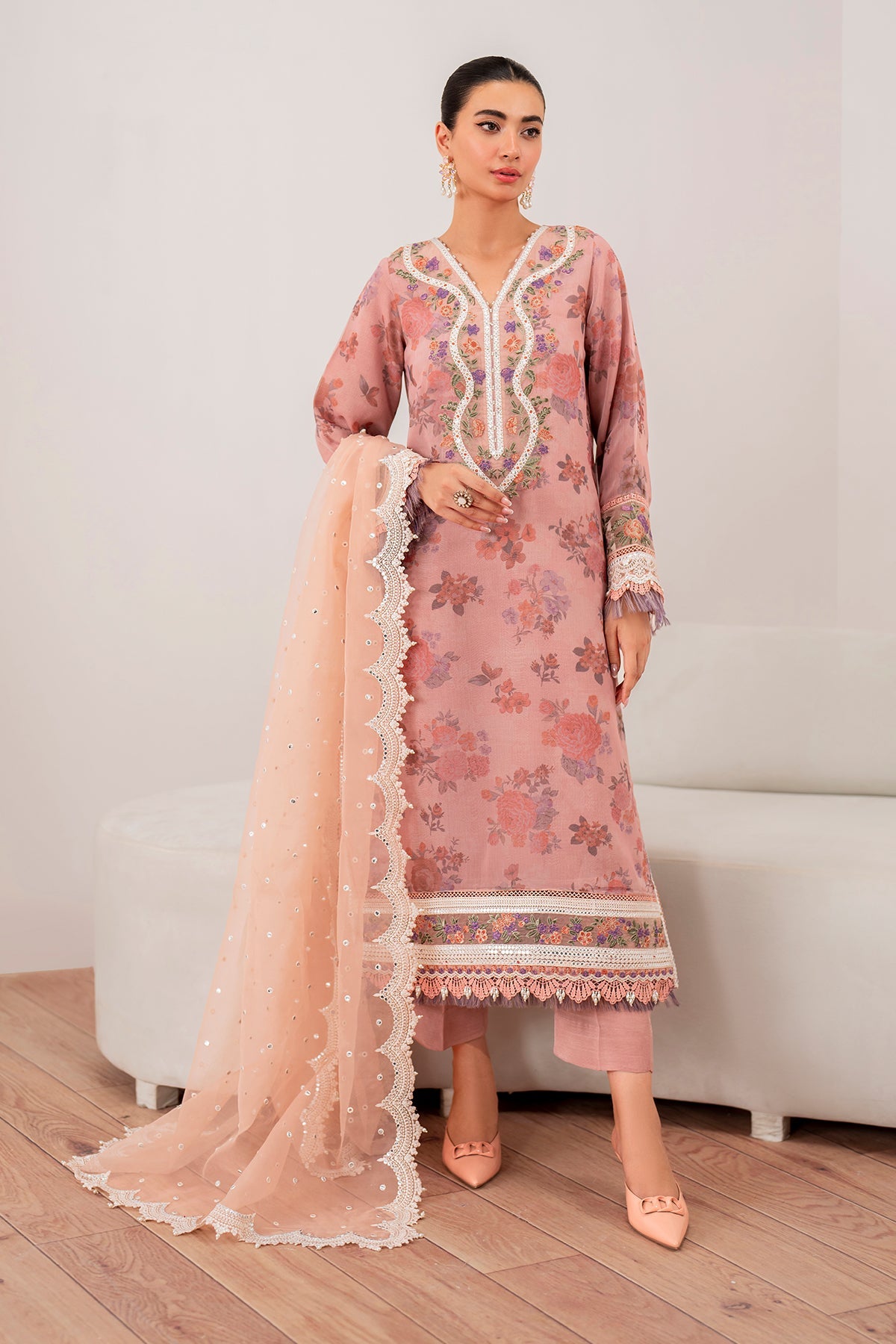 Baroque - Embroidered Chiffon UF- 705