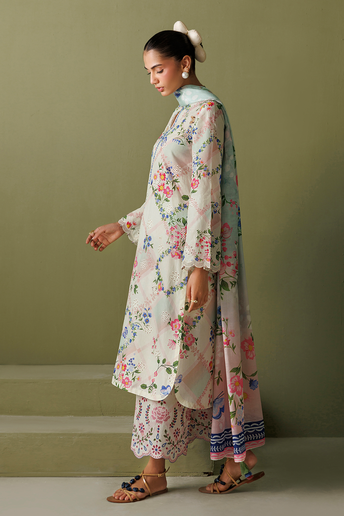 Jazmin - Embroidered lawn use - 9385