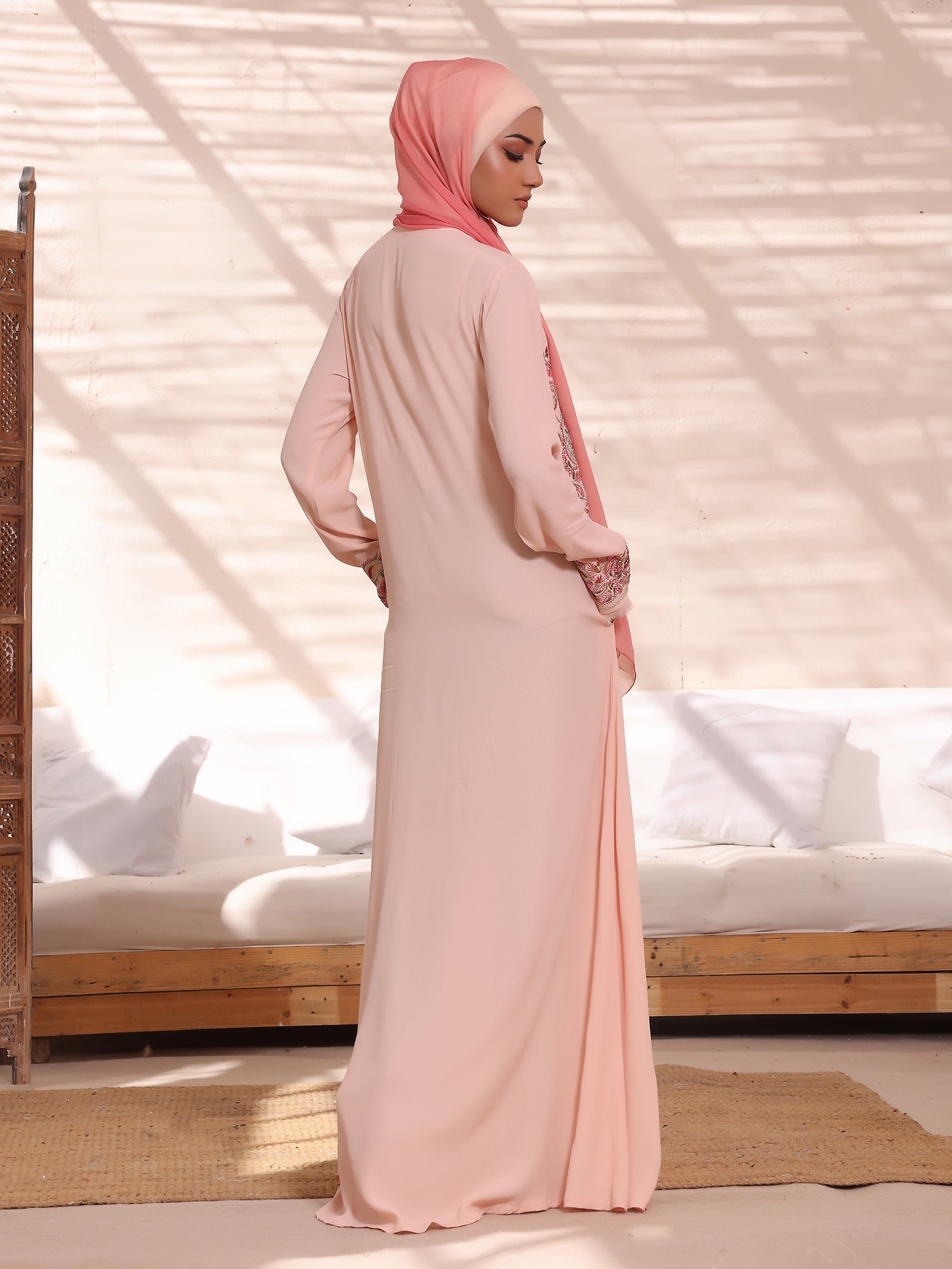 Spinzar Store - Blush Reverie Abaya