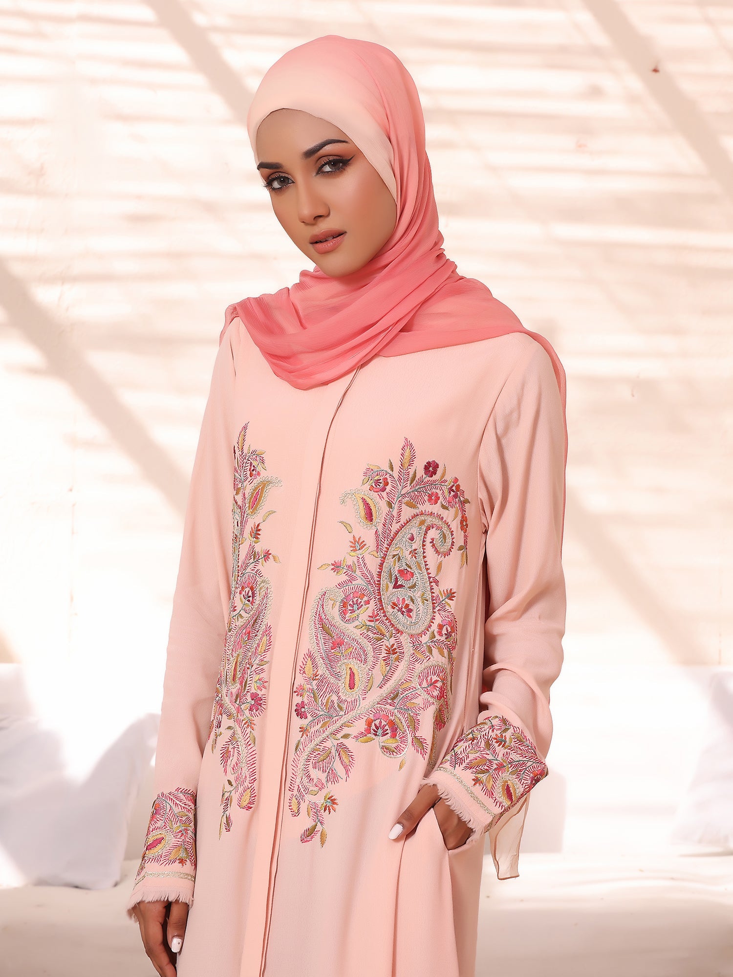 Spinzar Store - Blush Reverie Abaya