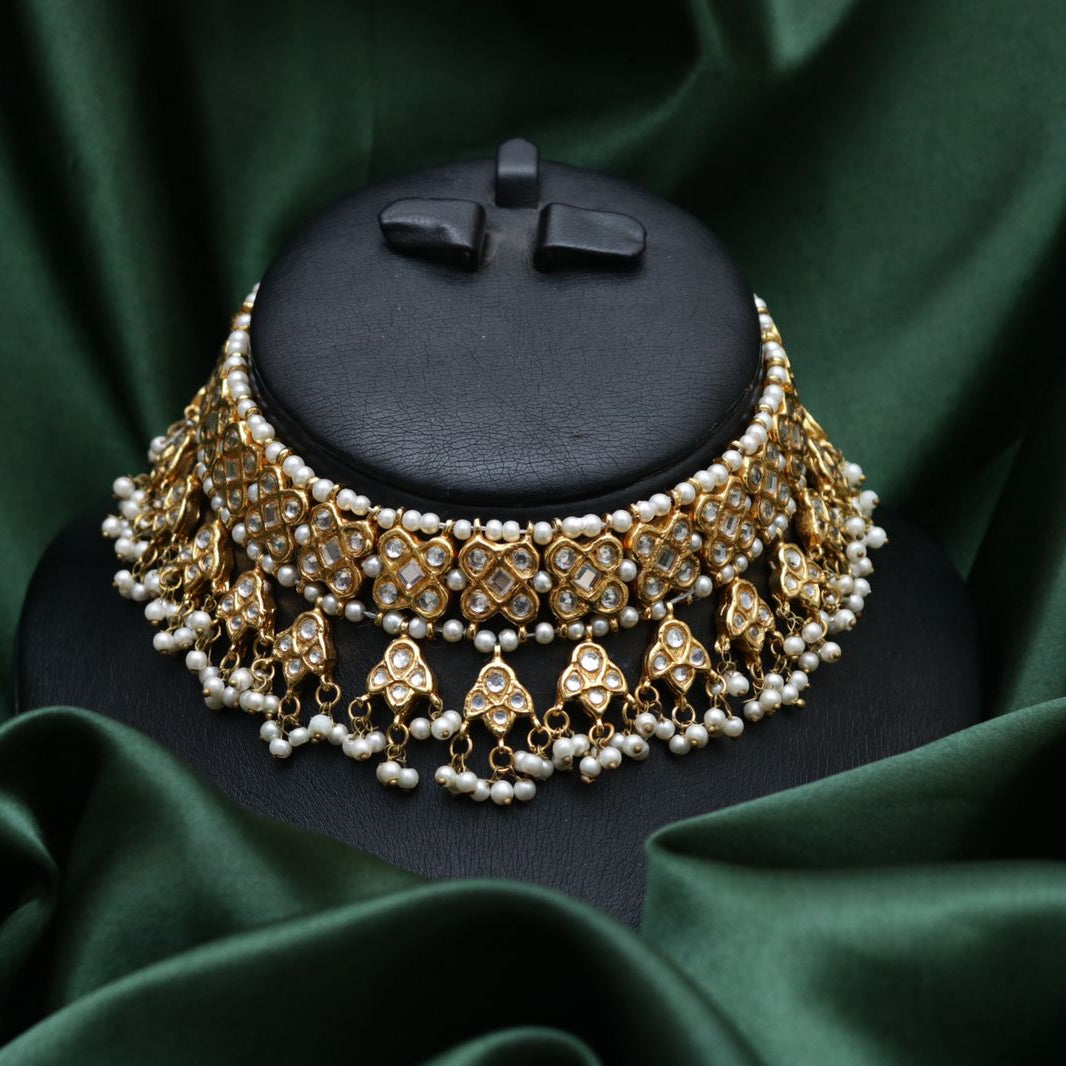 Zevar - Stunning Laak Kundan Chokar Set 4