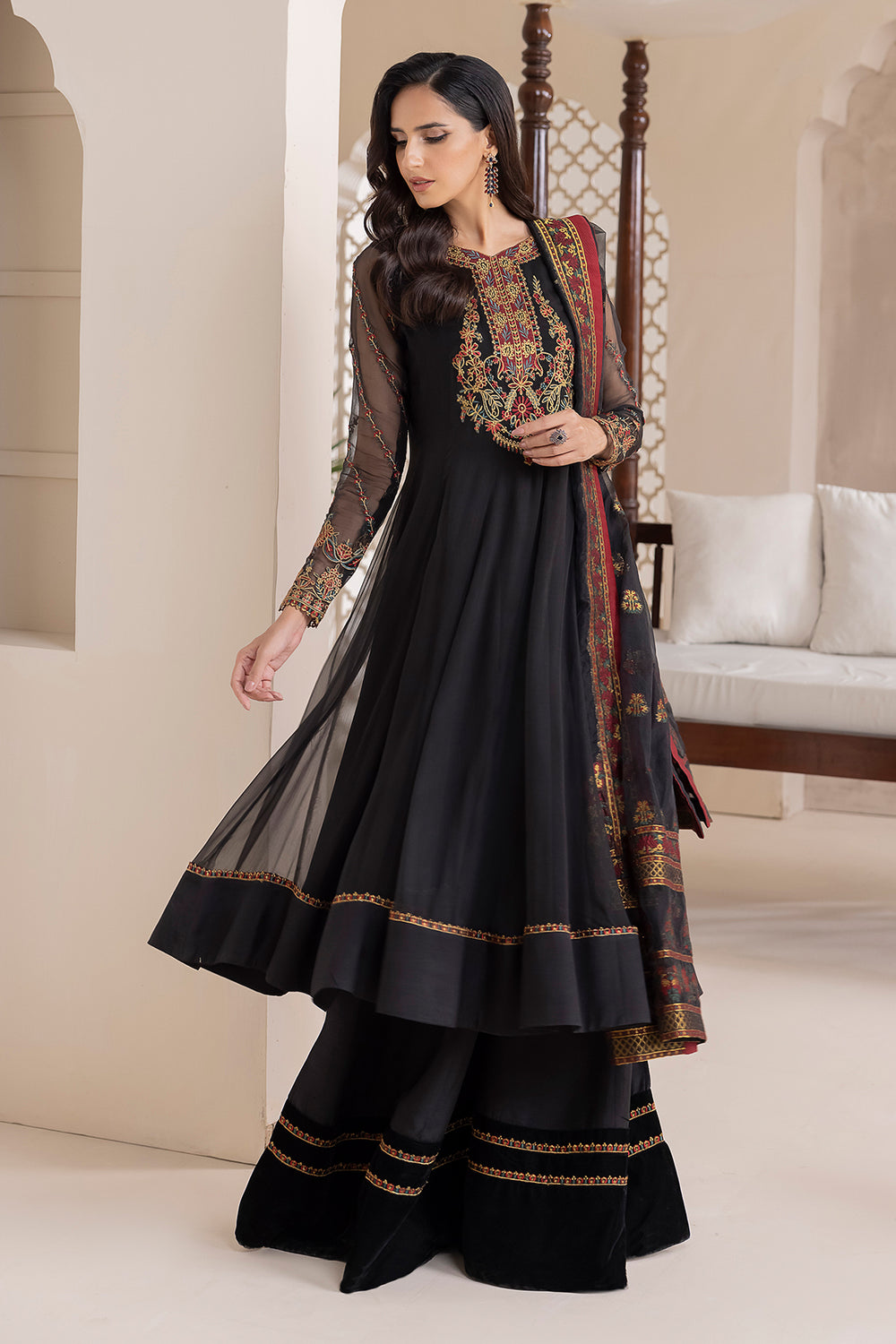 Baroque - EMBROIDERED CHIFFON - UF-417