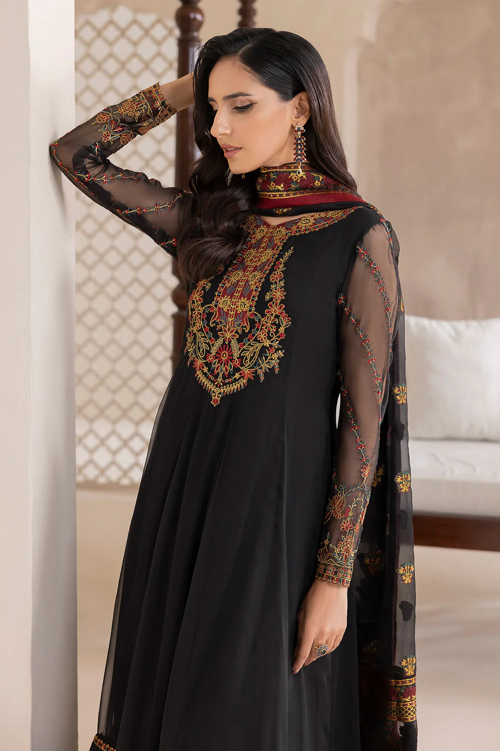 Baroque - EMBROIDERED CHIFFON - UF-417