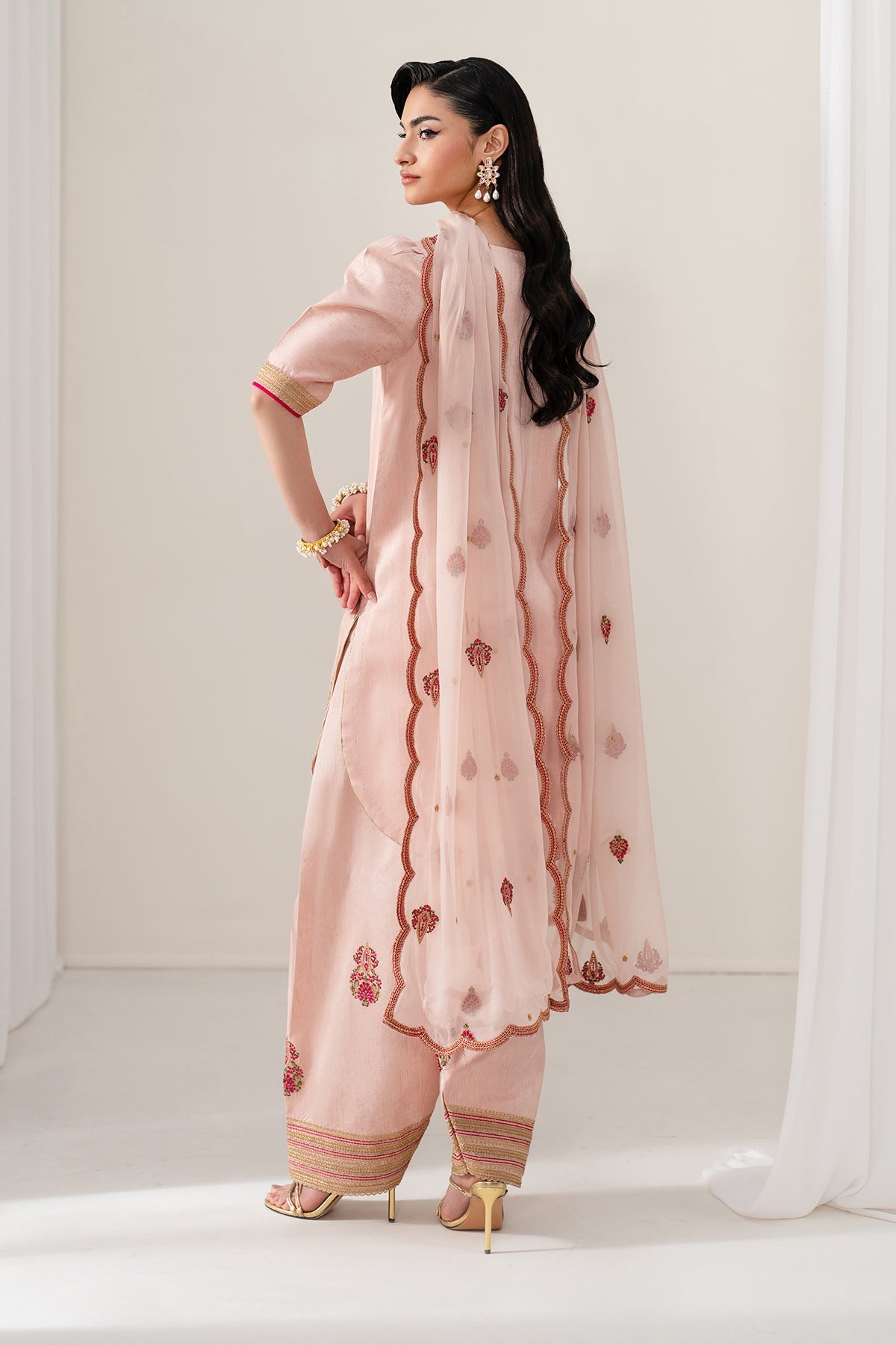 Baroque - Embroidered Raw Silk UF-4136