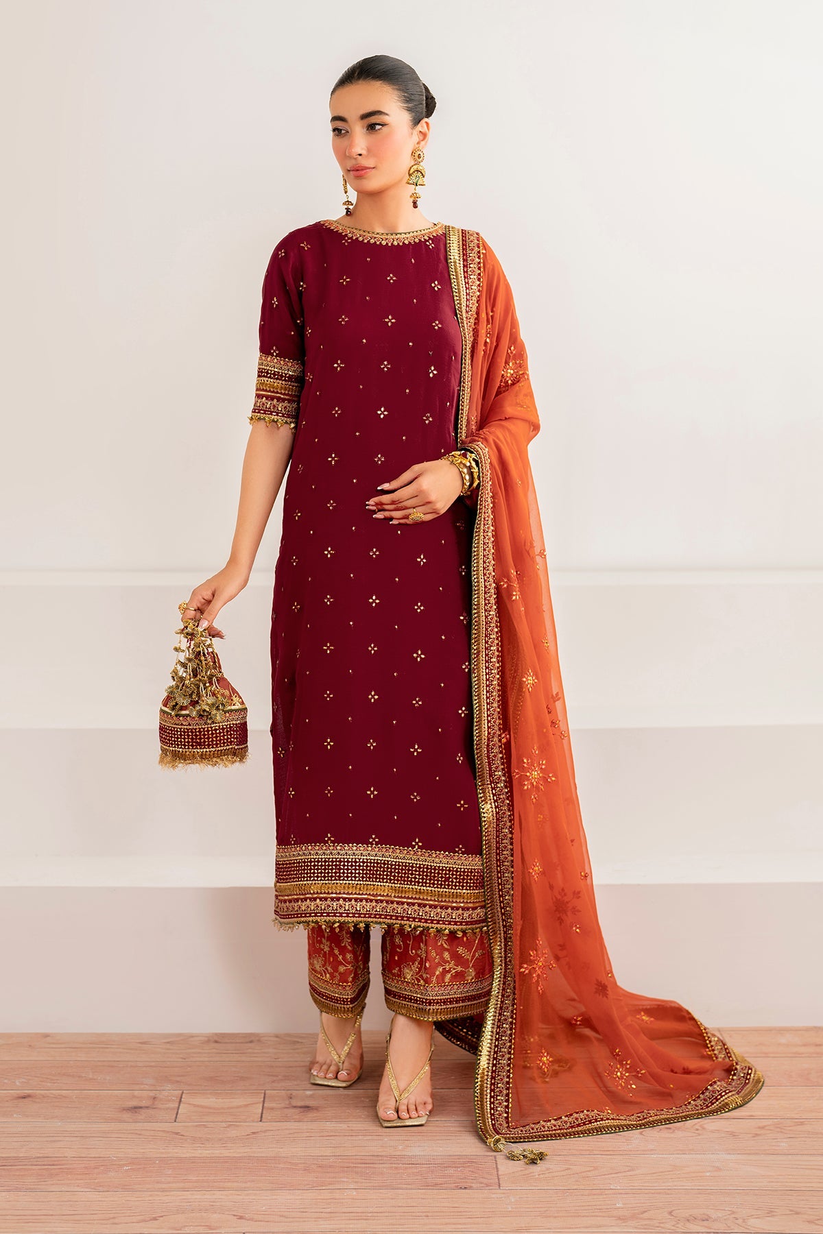 Baroque - Embroidered Chiffon UF- 698
