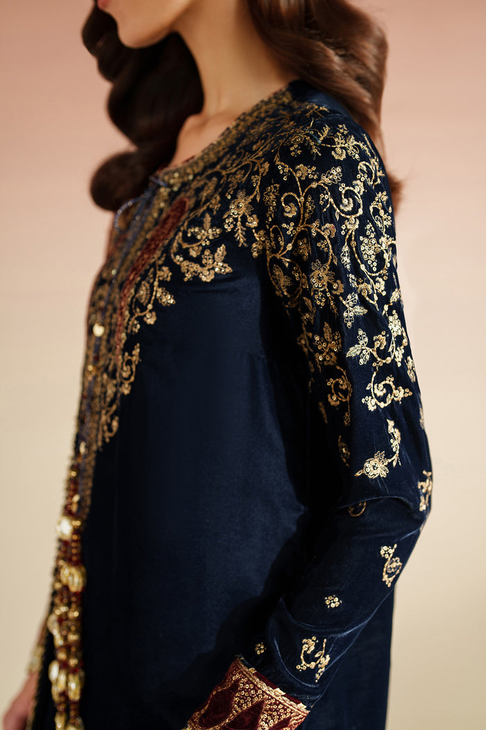 Jazmin - Embroidered Velvet Formal VVF D-7