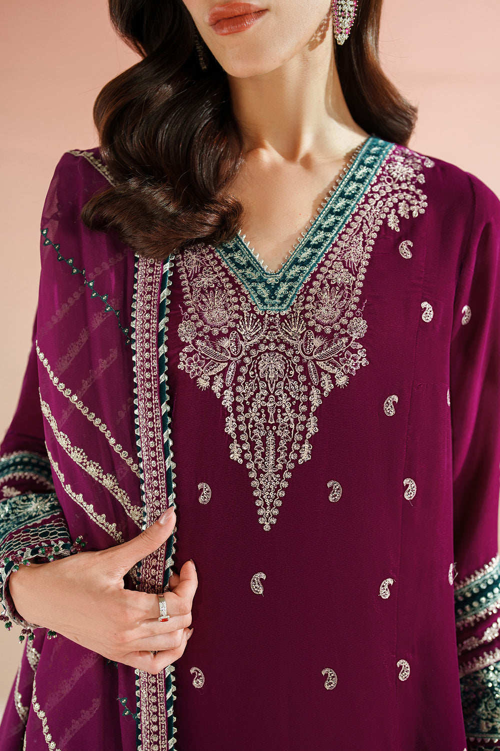 Jazmin - Embroidered Velvet Formal VVF D-6