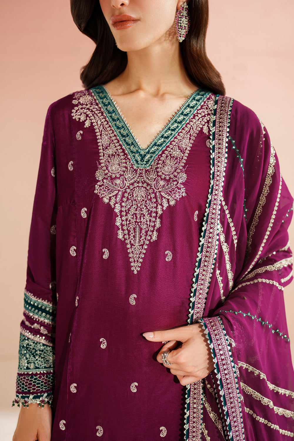 Jazmin - Embroidered Velvet Formal VVF D-6
