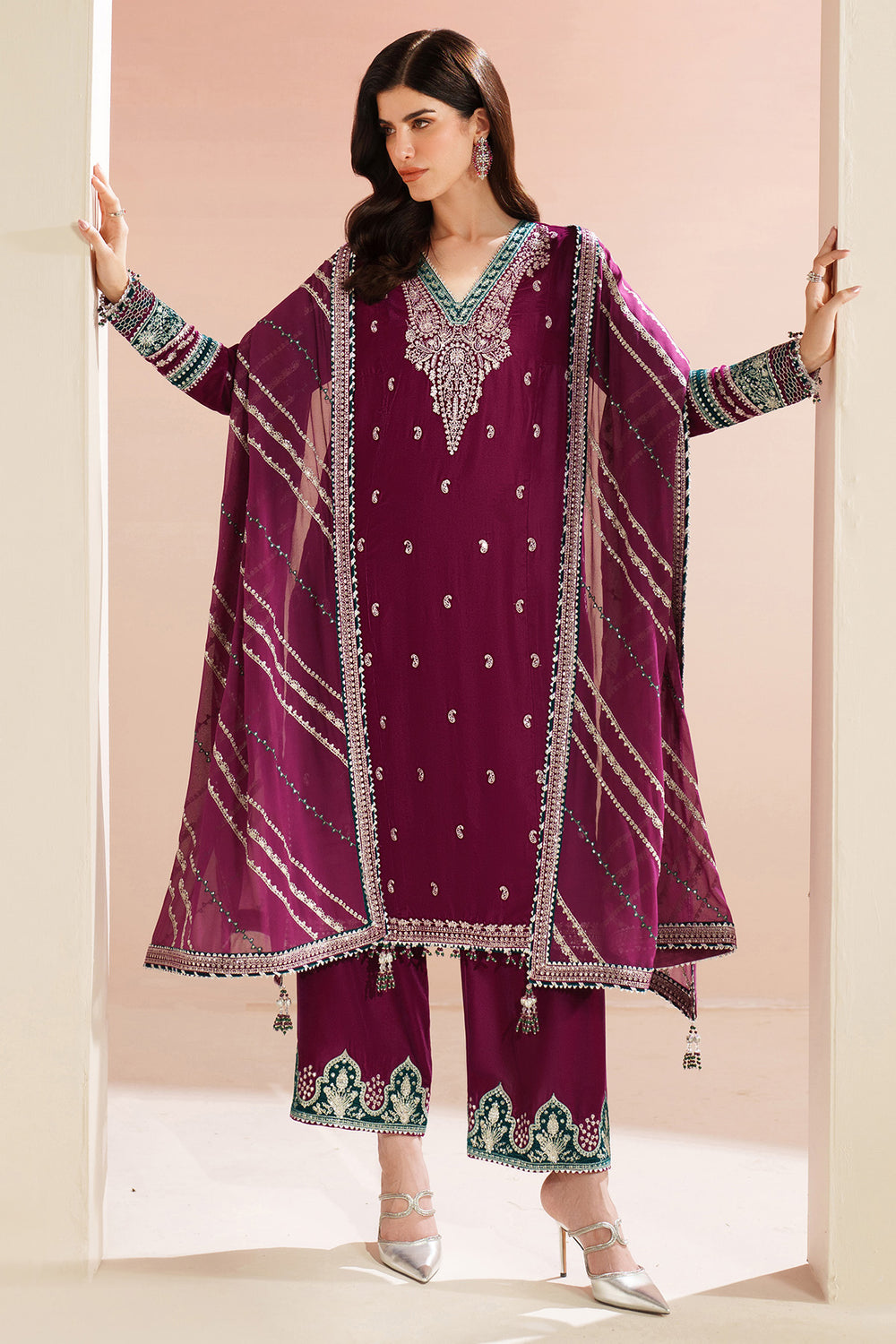 Jazmin - Embroidered Velvet Formal VVF D-6