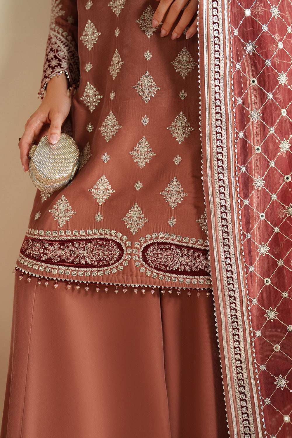 Jazmin - Embroidered Velvet Formal VVF D-3