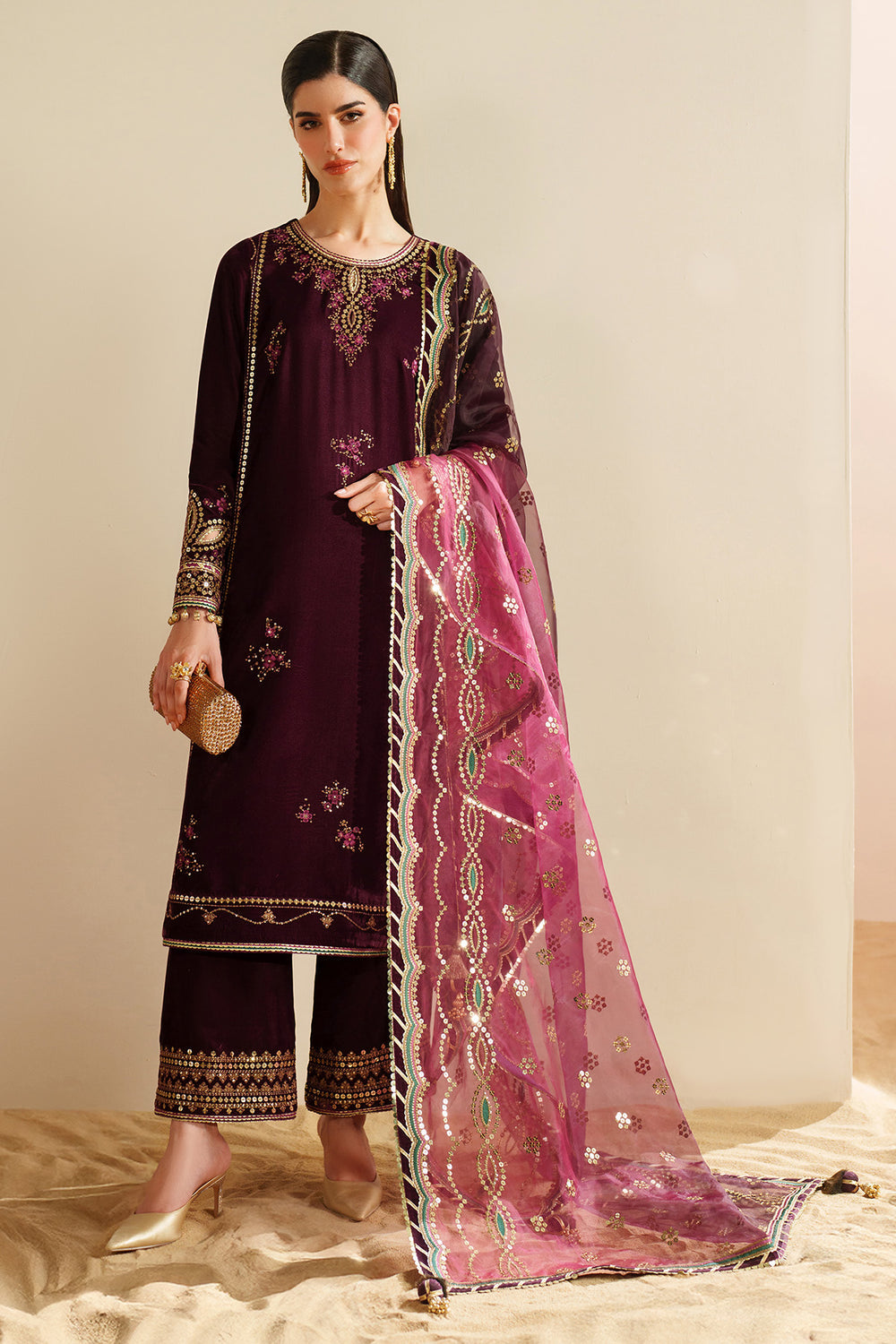 Jazmin - Embroidered Velvet Formal VVF D-4