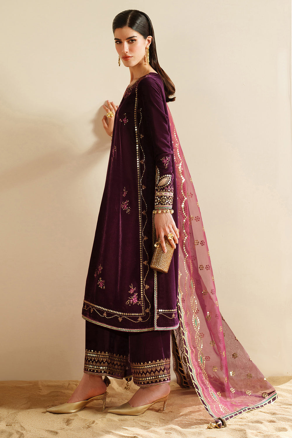 Jazmin - Embroidered Velvet Formal VVF D-4