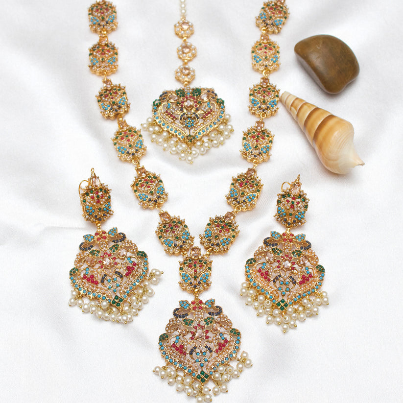 Zevar - Tourmaline Naurattan Set