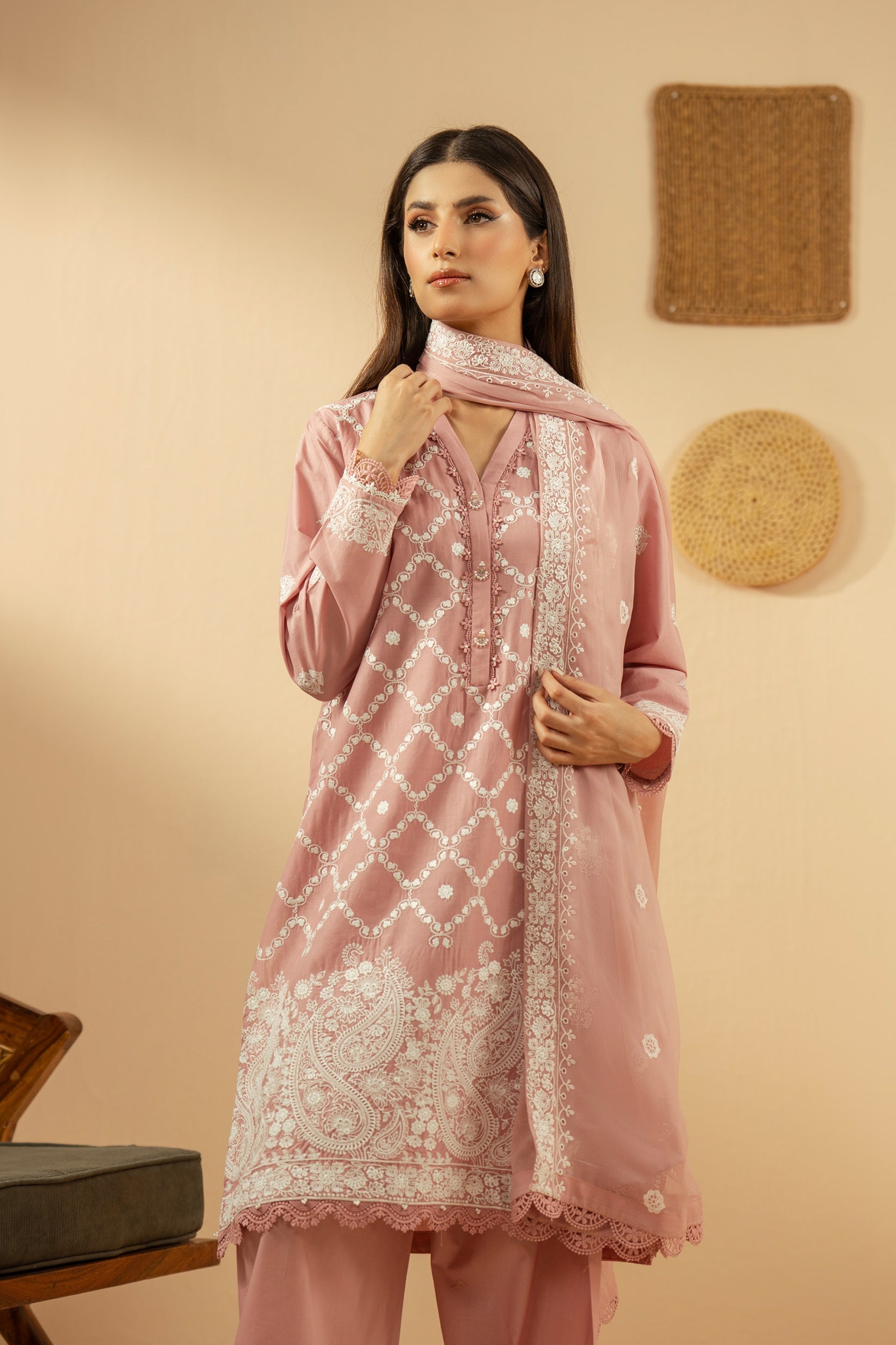 Zeen-EMBROIDERED CHIKANKARI 01