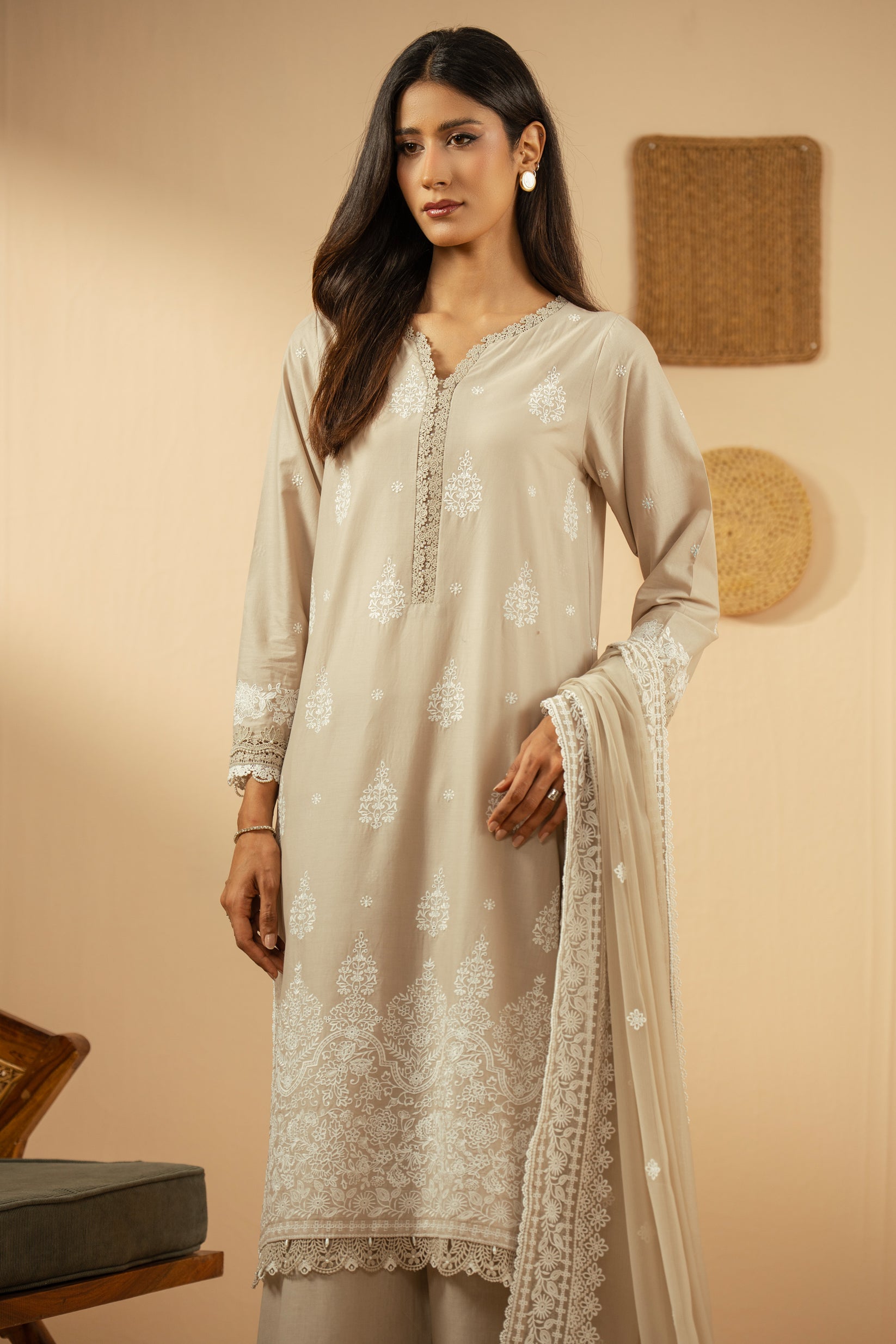 Zeen-EMBROIDERED CHIKANKARI 02