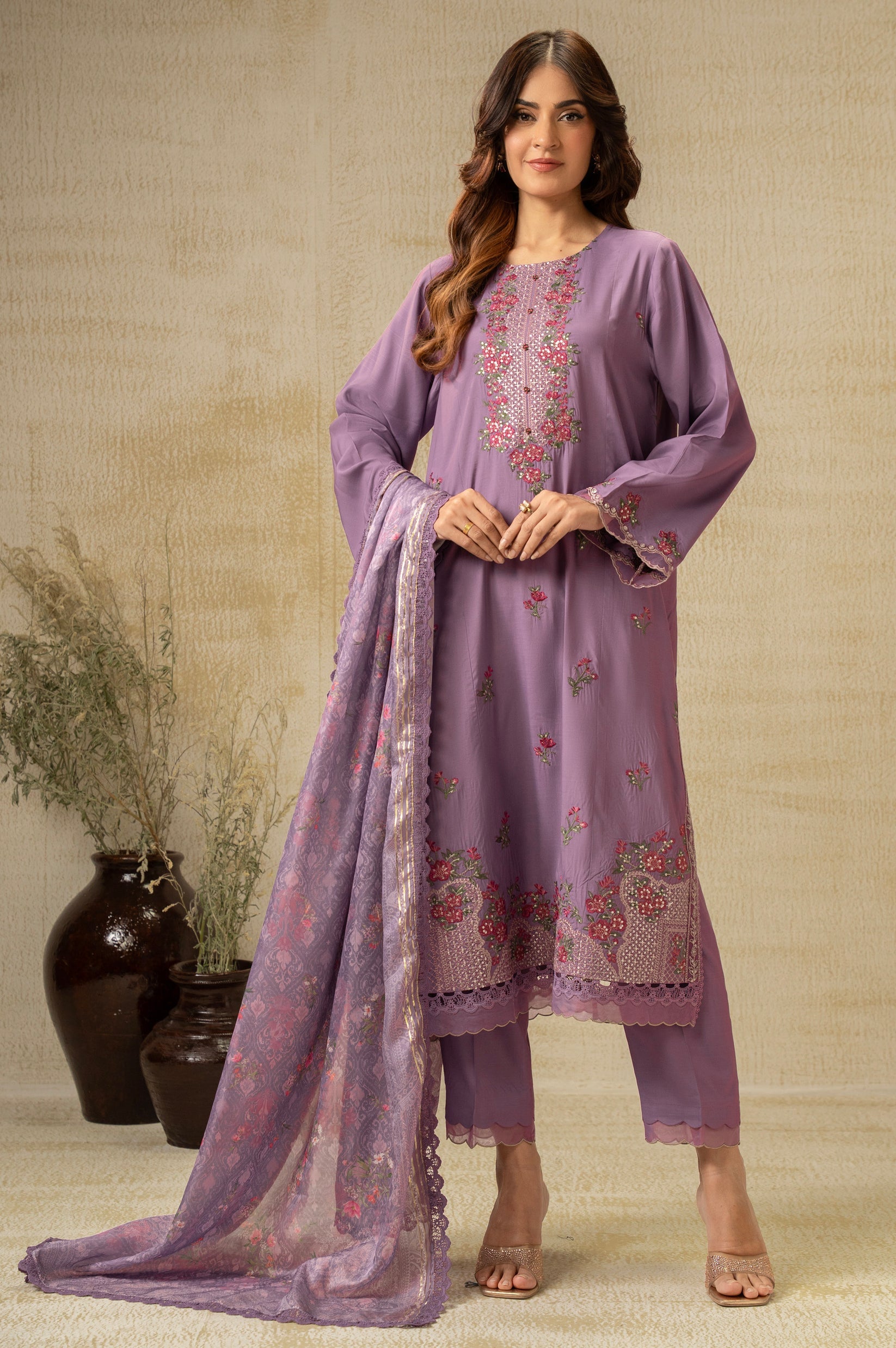 Zeen-EMBROIDERED COTTON NET 04