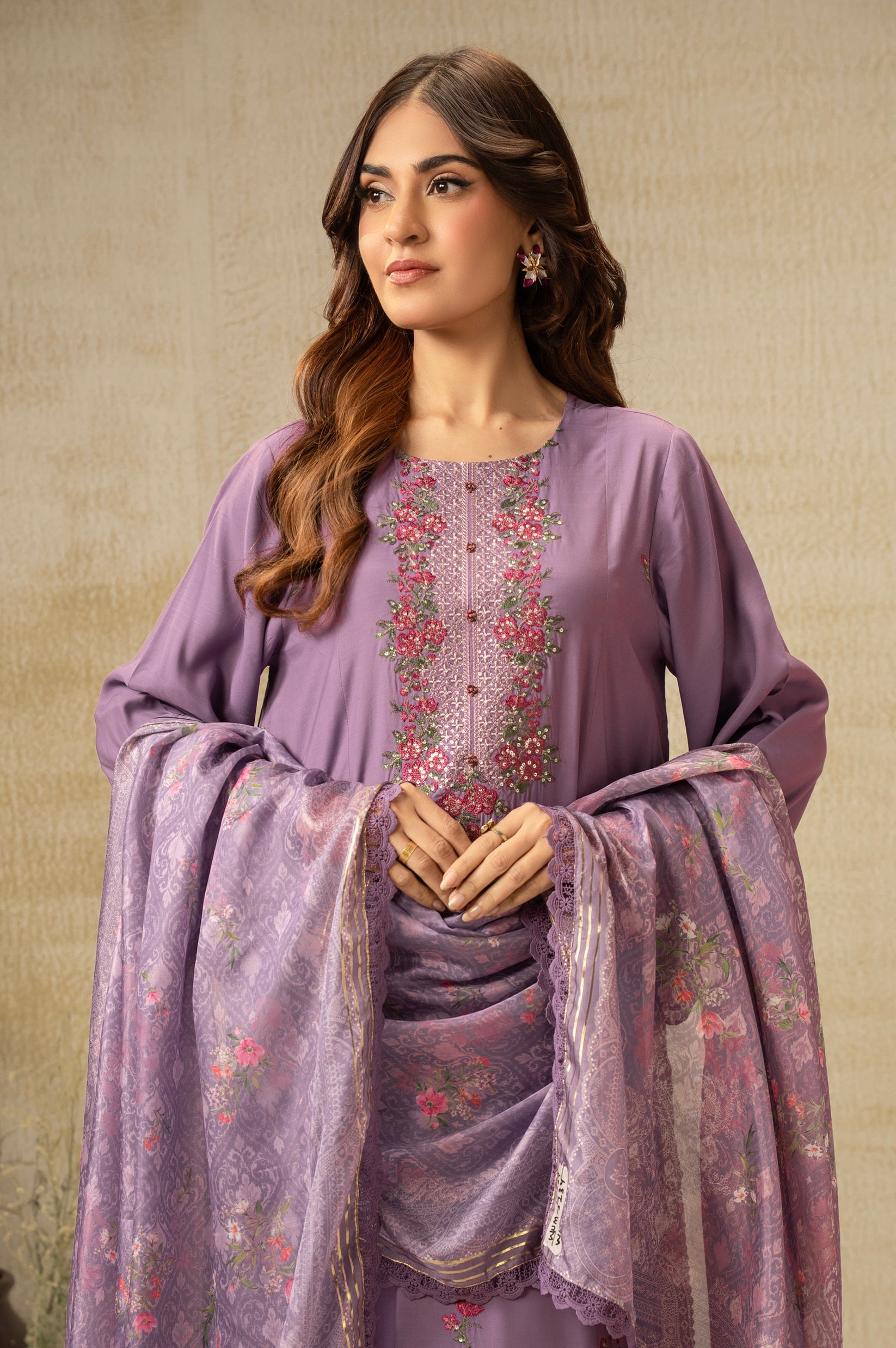 Zeen-EMBROIDERED COTTON NET 04