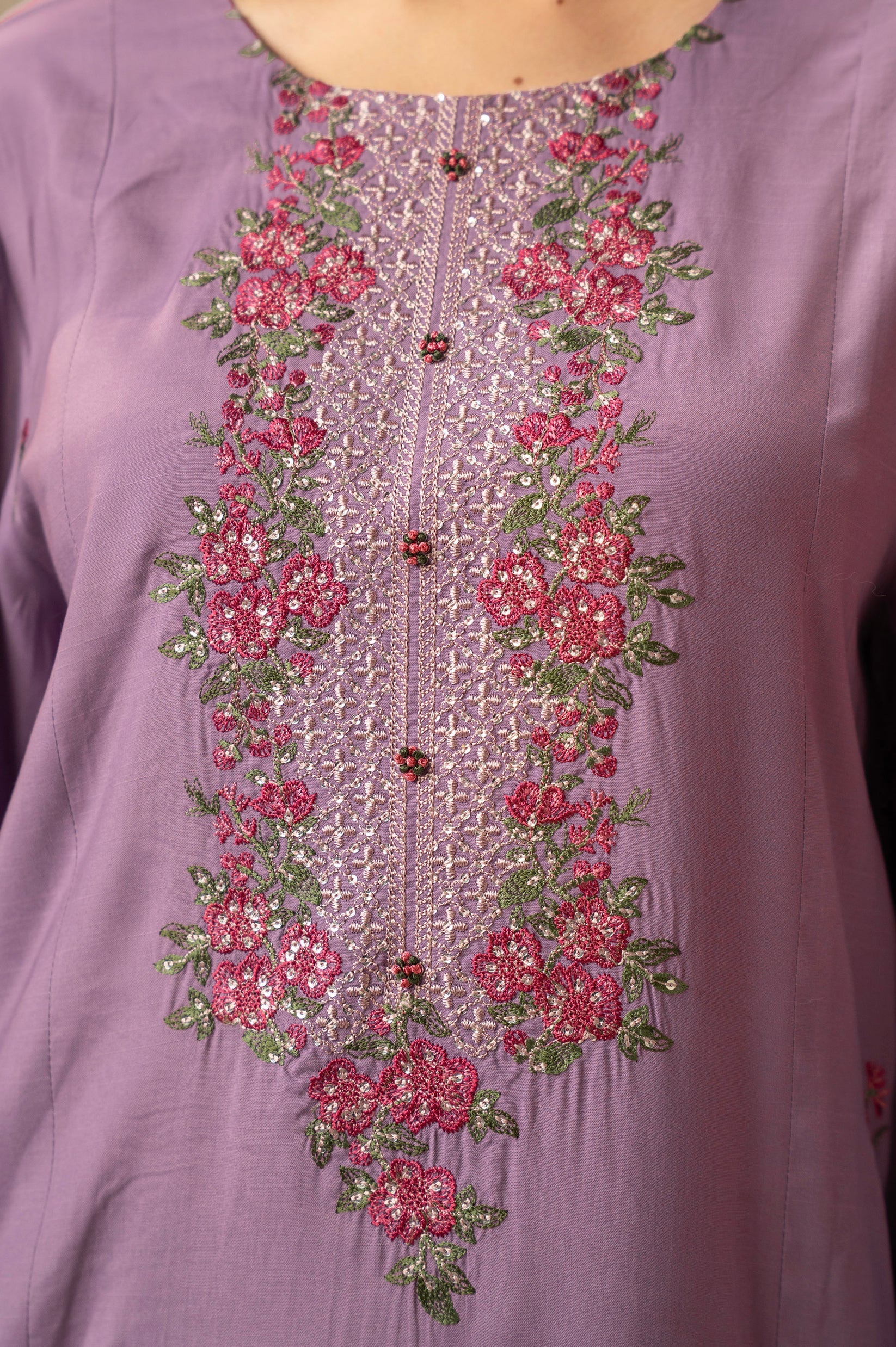 Zeen-EMBROIDERED COTTON NET 04