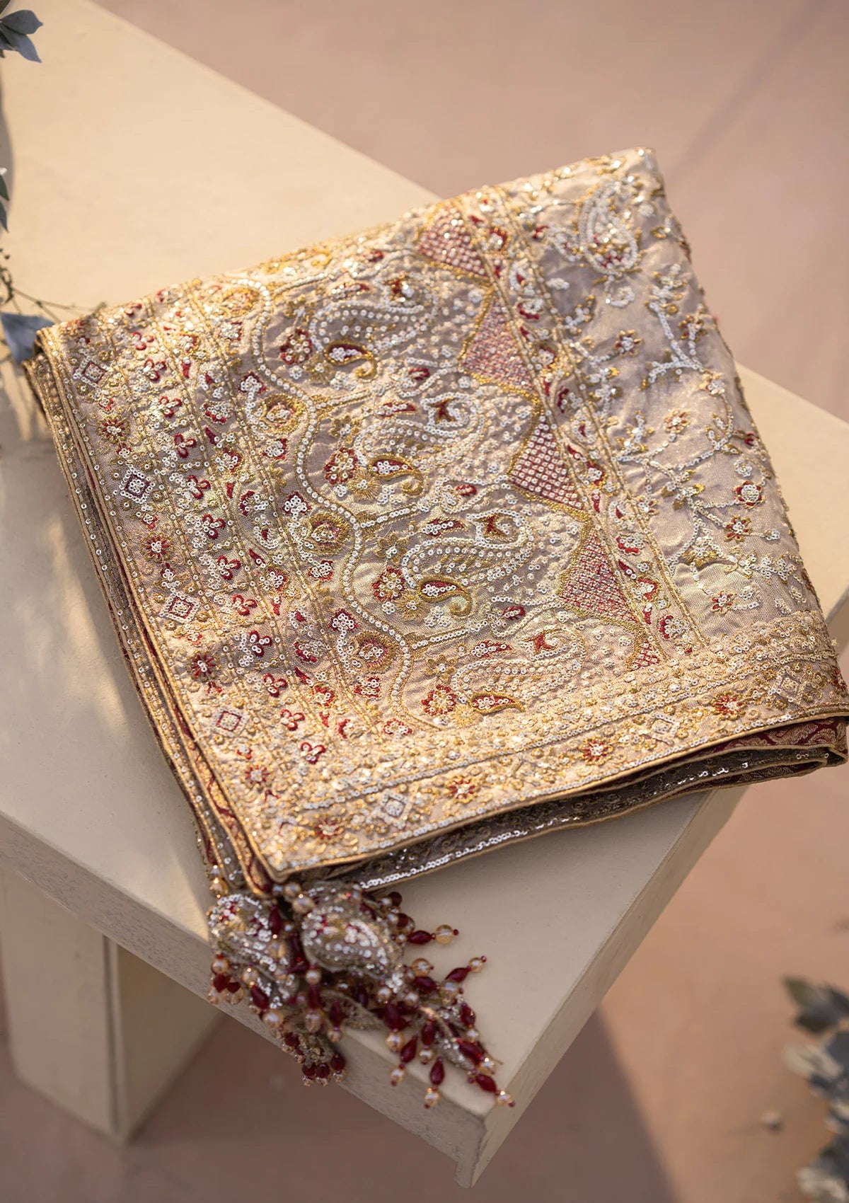 Aik - WEDDING FESTIVE ’25 VOL. 1 - GOLD TISSUE SHAWL