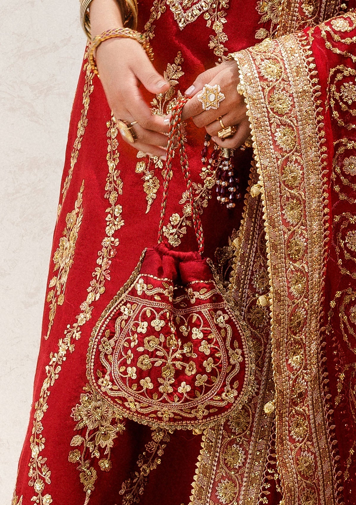 Aik - WEDDING FESTIVE 25 - VOL. 2 - RED SILK POTLI