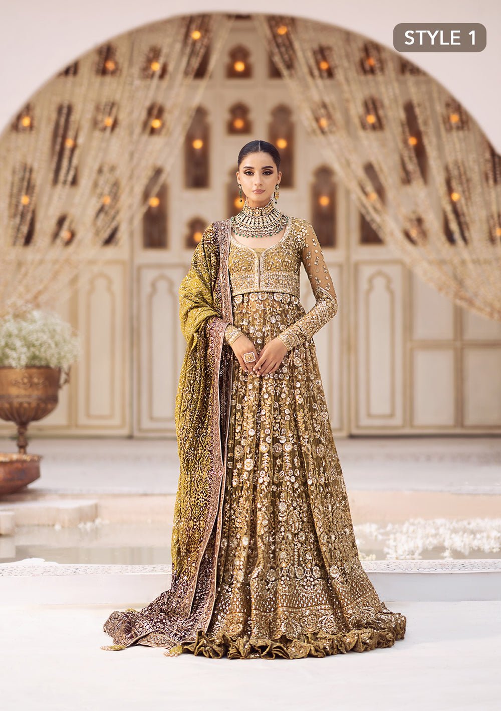Aik - WEDDING FESTIVE '24 - VOL. 2 - LOOK 04 - SaviiFashion.com