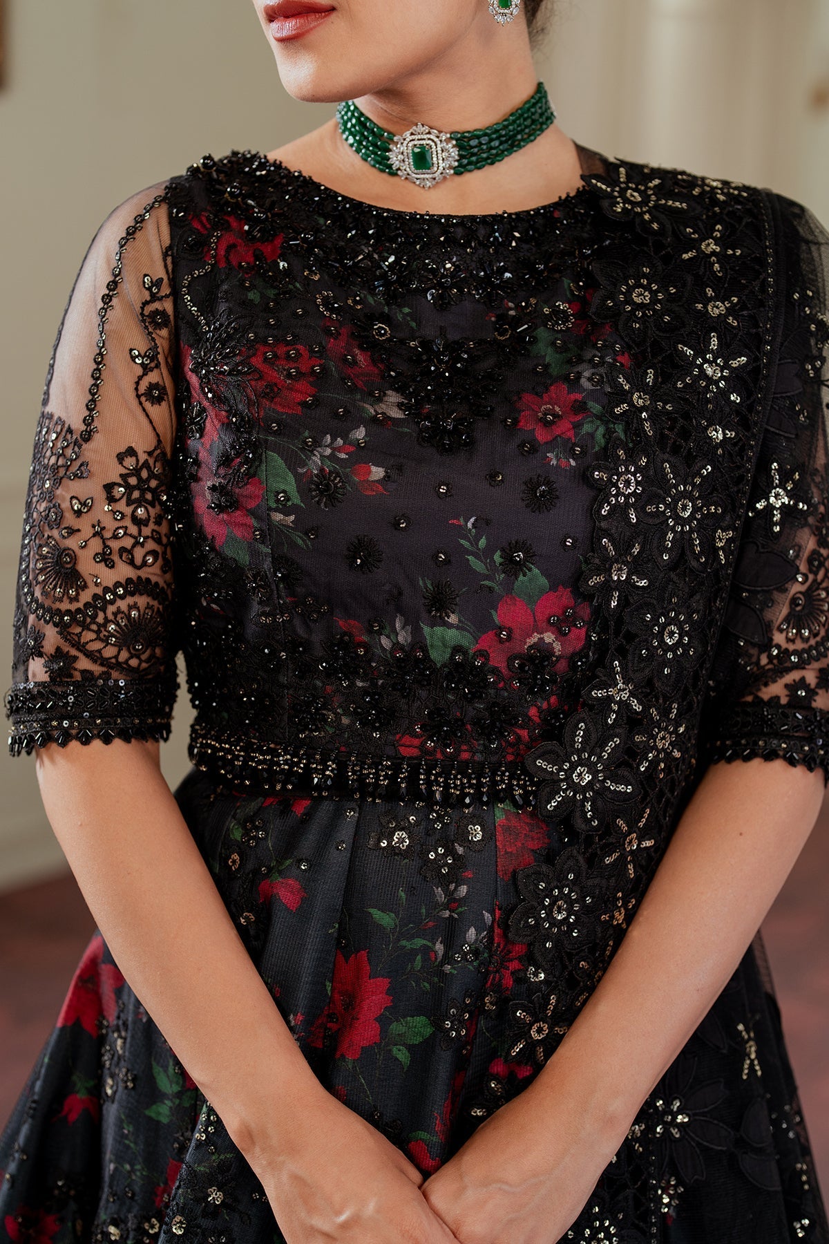 Baroque - Embroidered Net CH13 - 05 - SaviiFashion.com