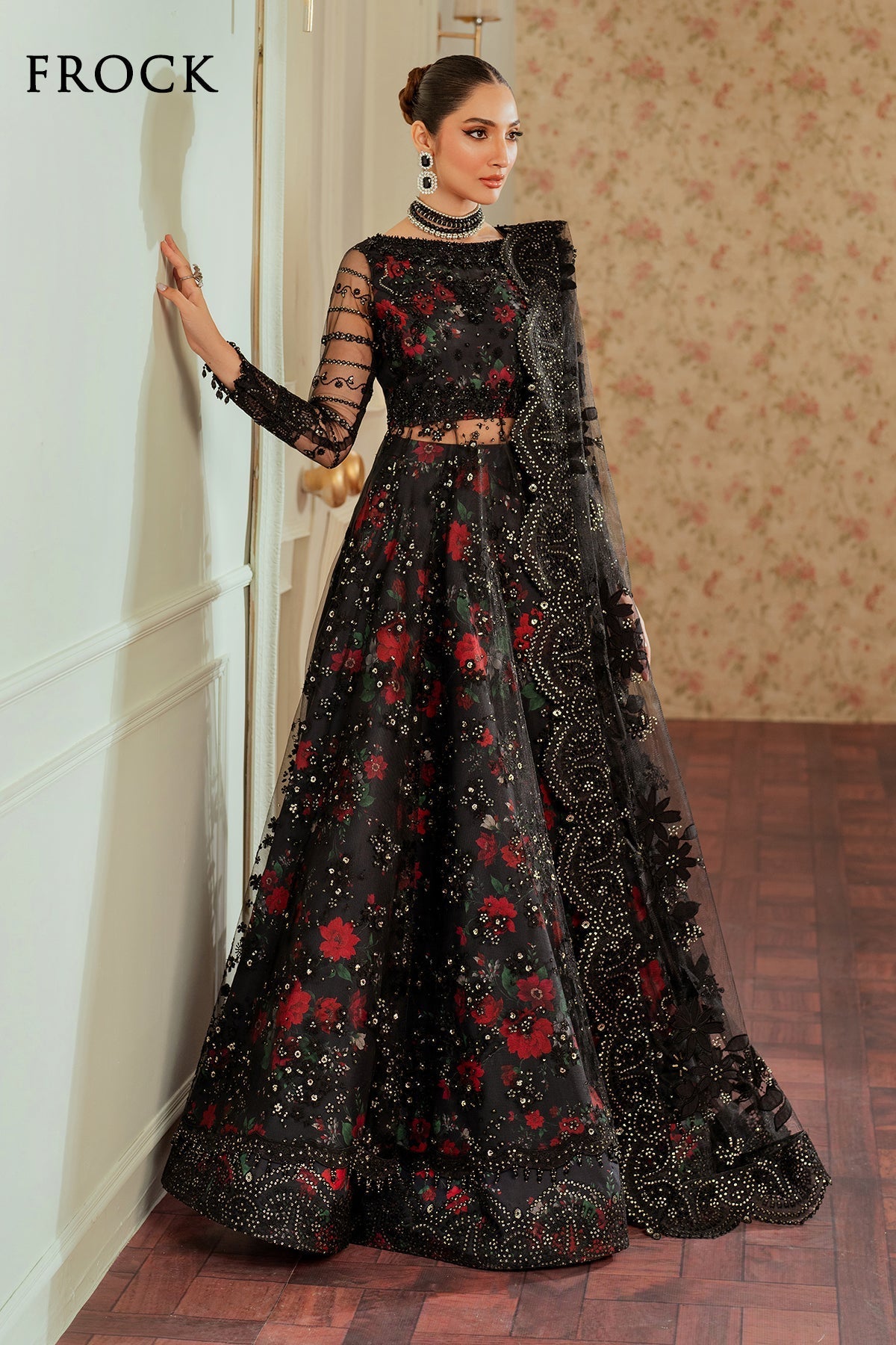 Baroque - Embroidered Net CH13 - 05 - SaviiFashion.com