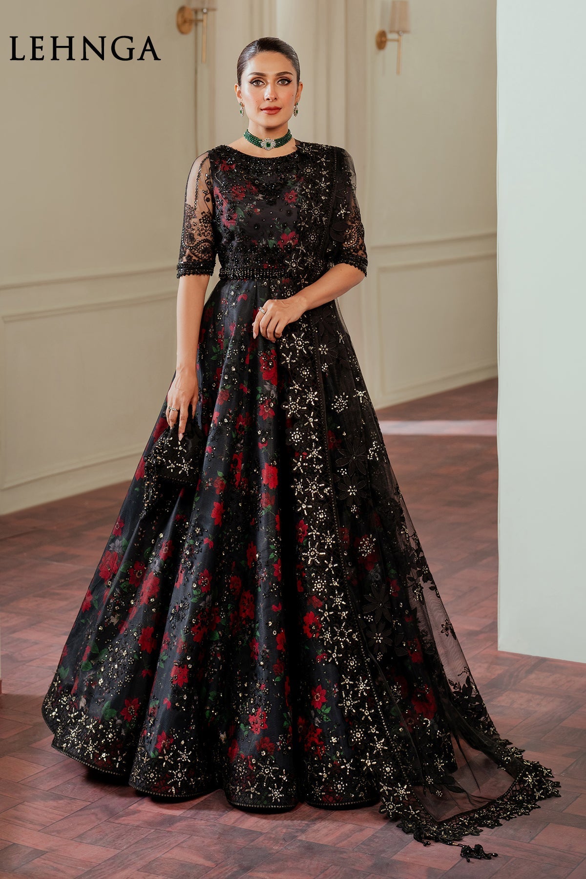 Baroque - Embroidered Net CH13 - 05 - SaviiFashion.com