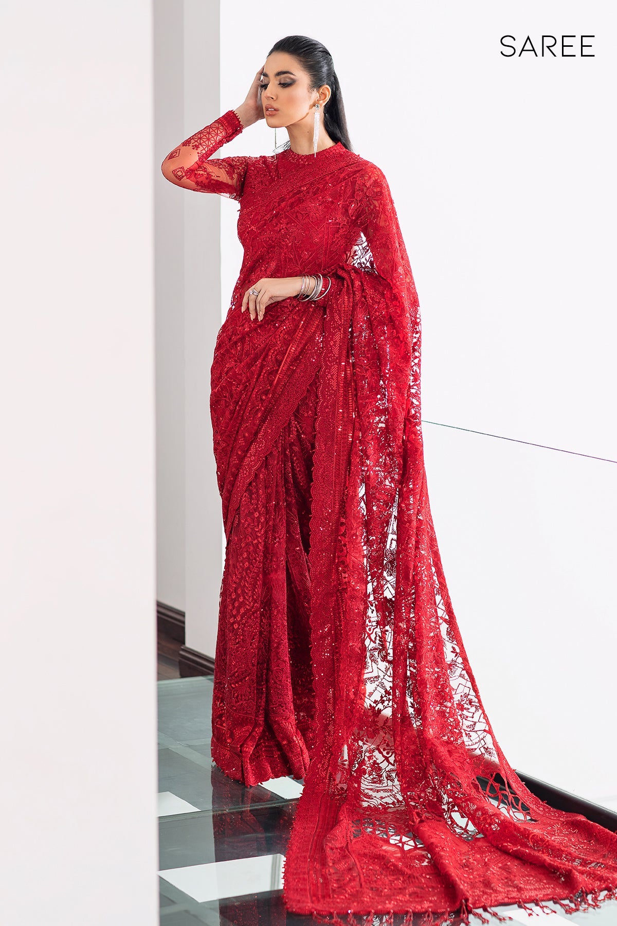 Baroque - 3 Piece Suit - Embroidered Net CH09-06