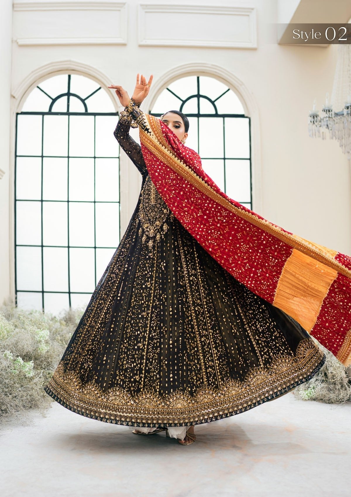 Aik - WEDDING FESTIVE '23 VOL. 2 - LOOK 01 - SaviiFashion.com