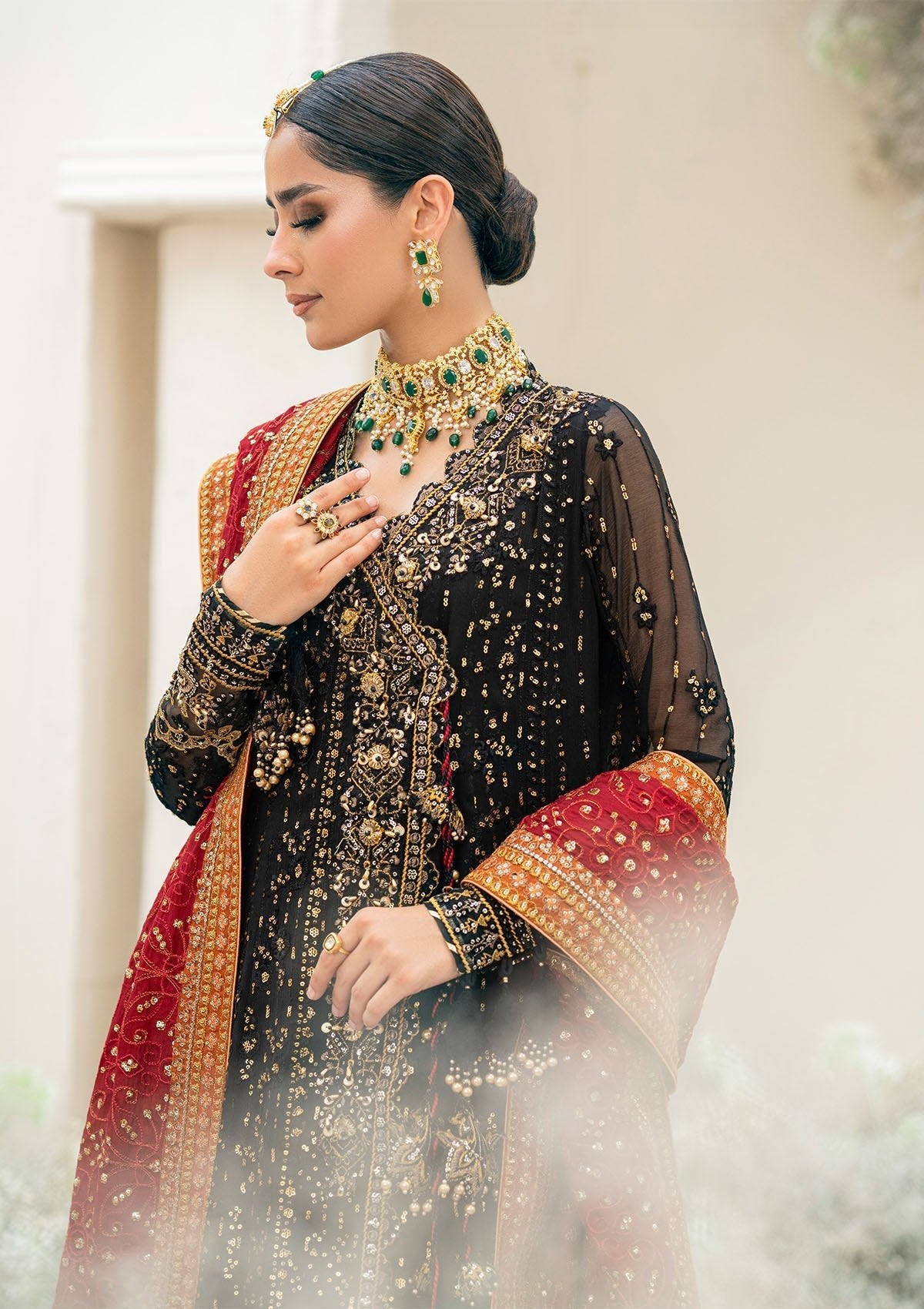 Aik - WEDDING FESTIVE '23 VOL. 2 - LOOK 01 - SaviiFashion.com